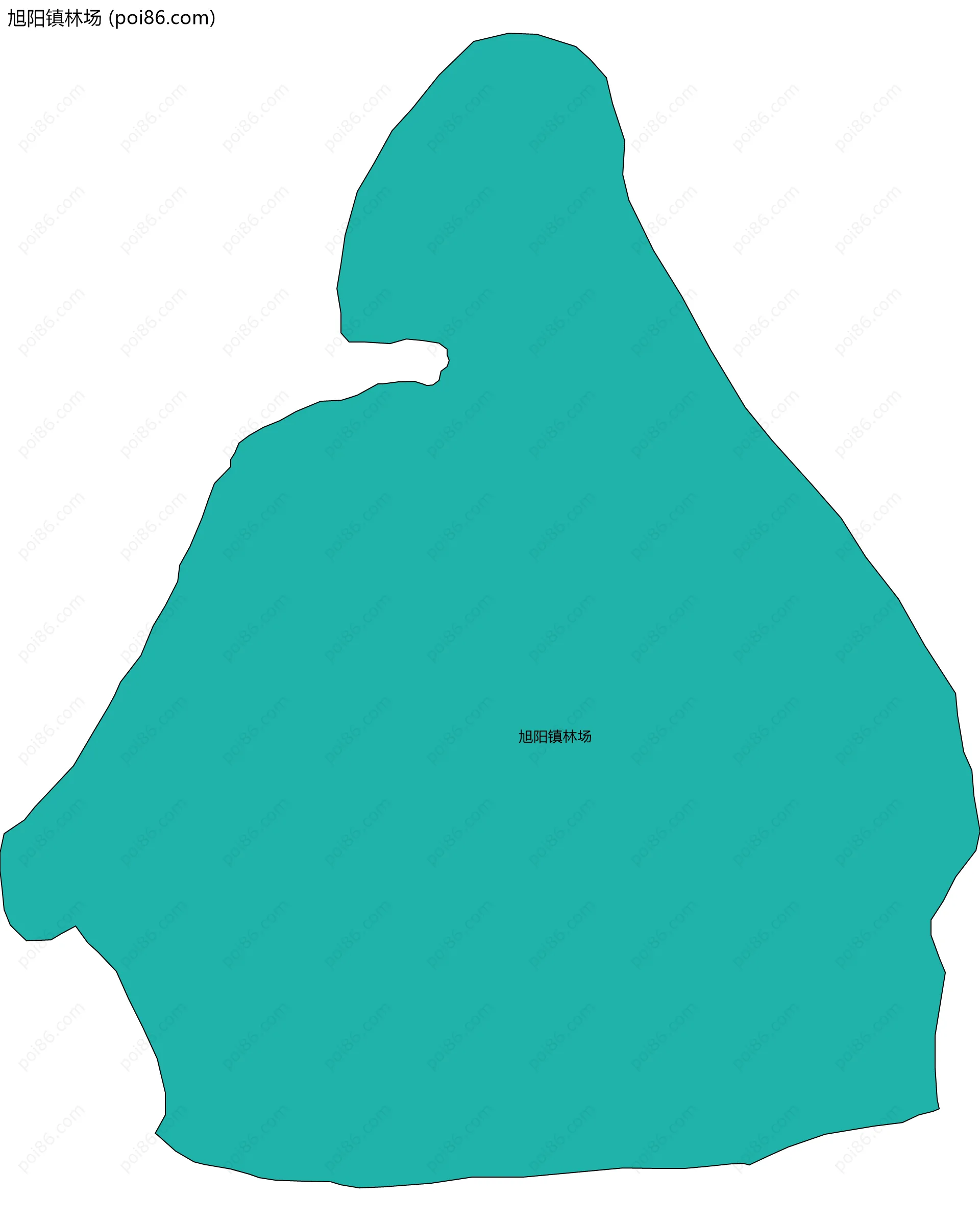 旭阳镇林场边界地图