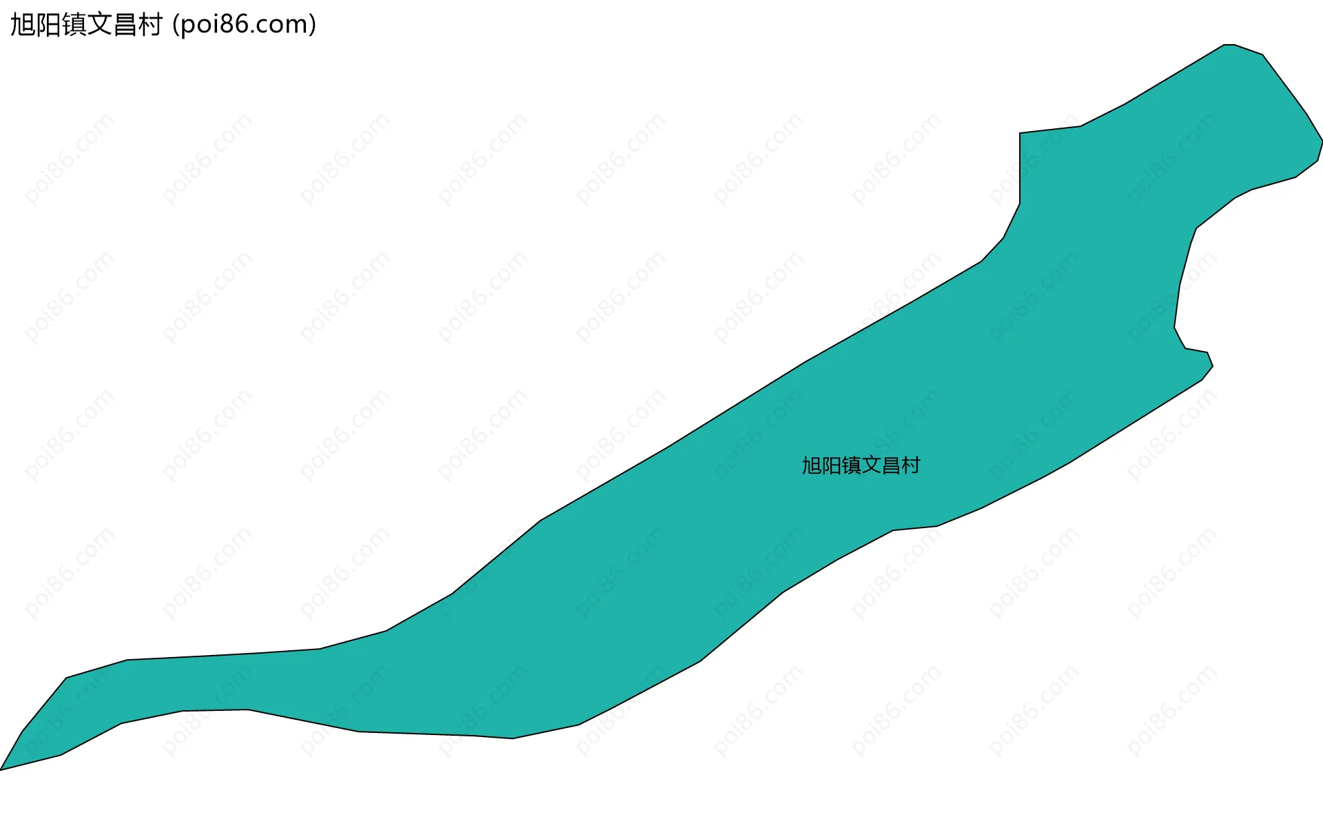 旭阳镇文昌村边界地图