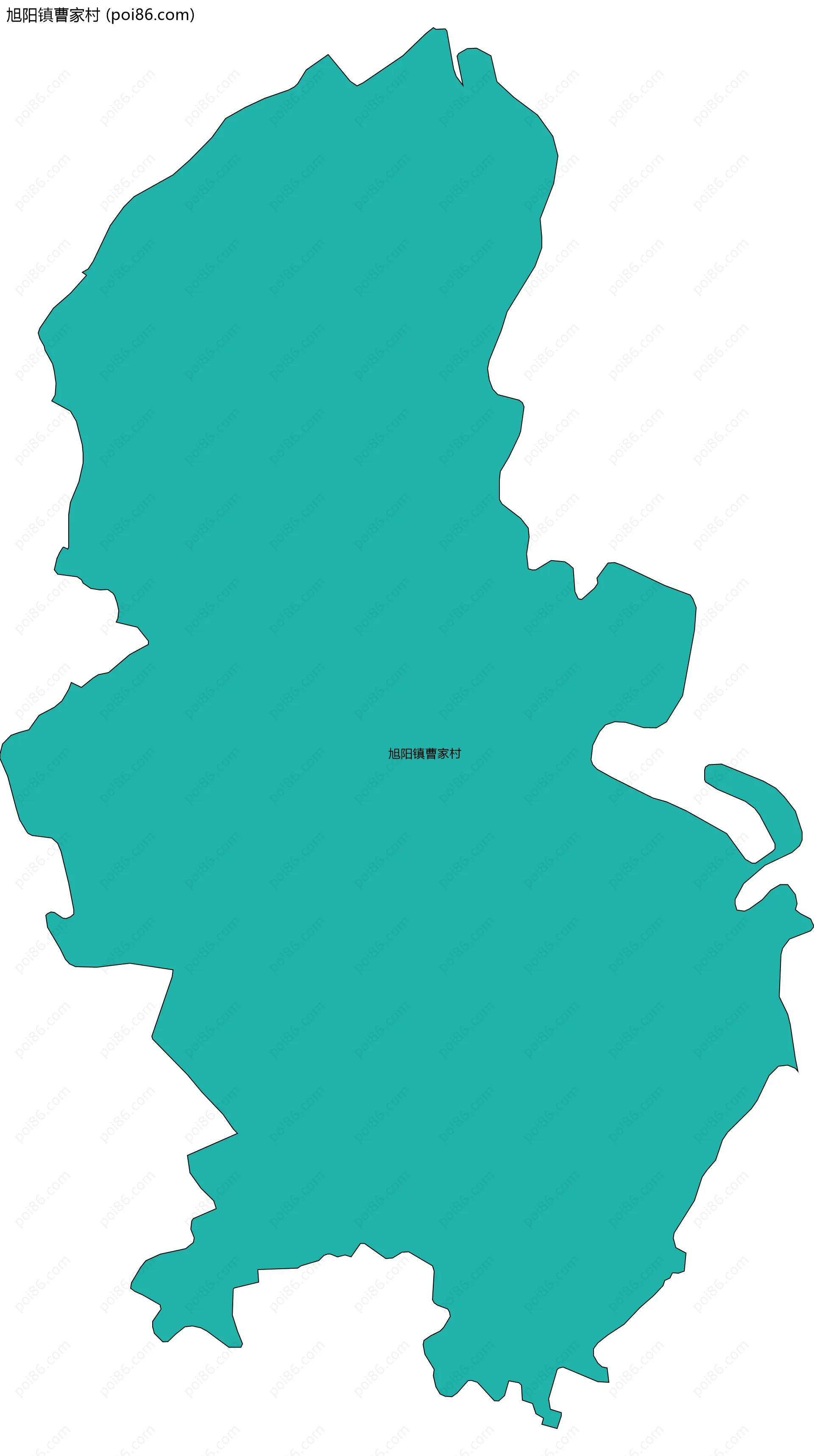 旭阳镇曹家村边界地图