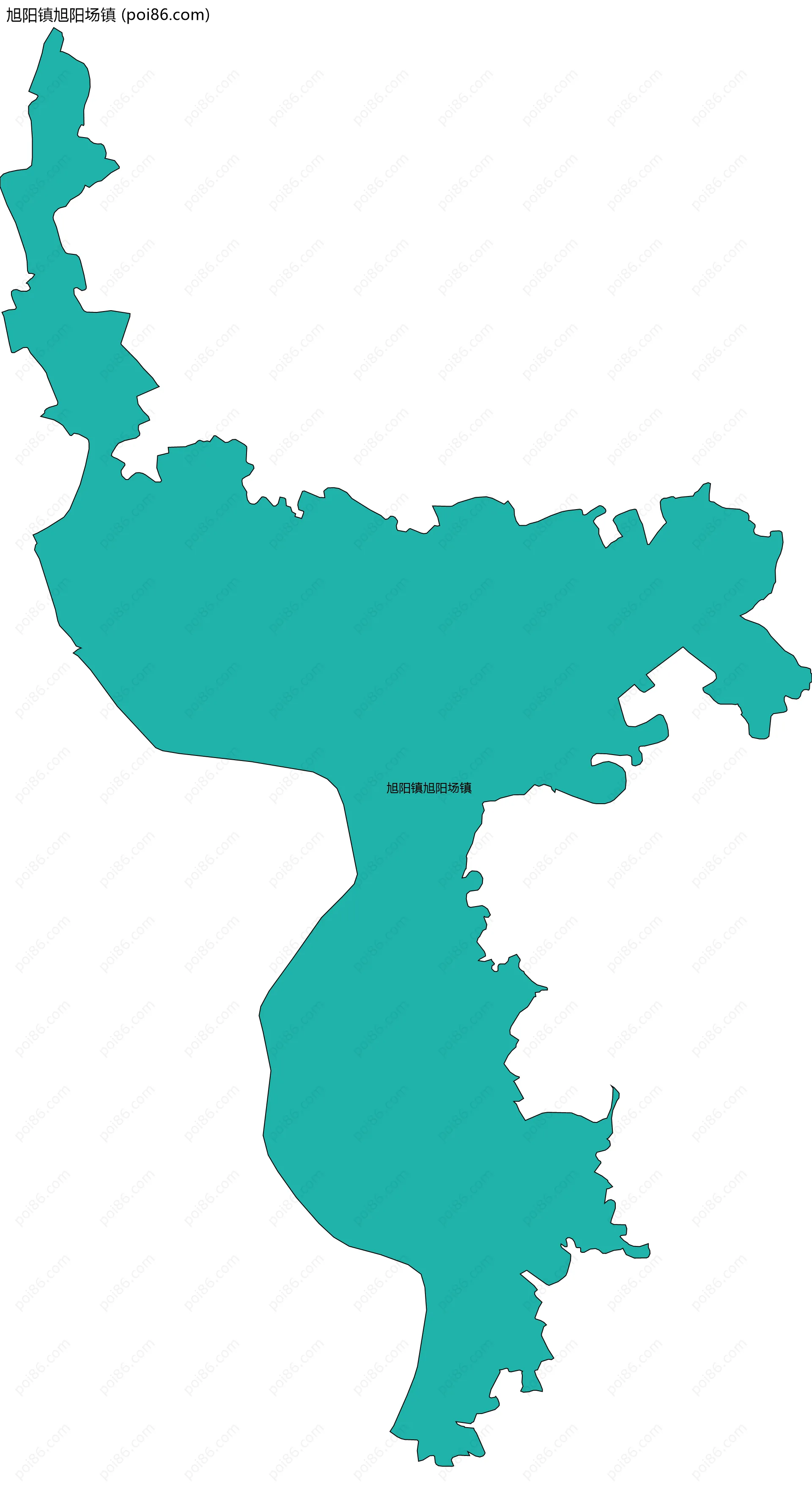 旭阳镇旭阳场镇边界地图