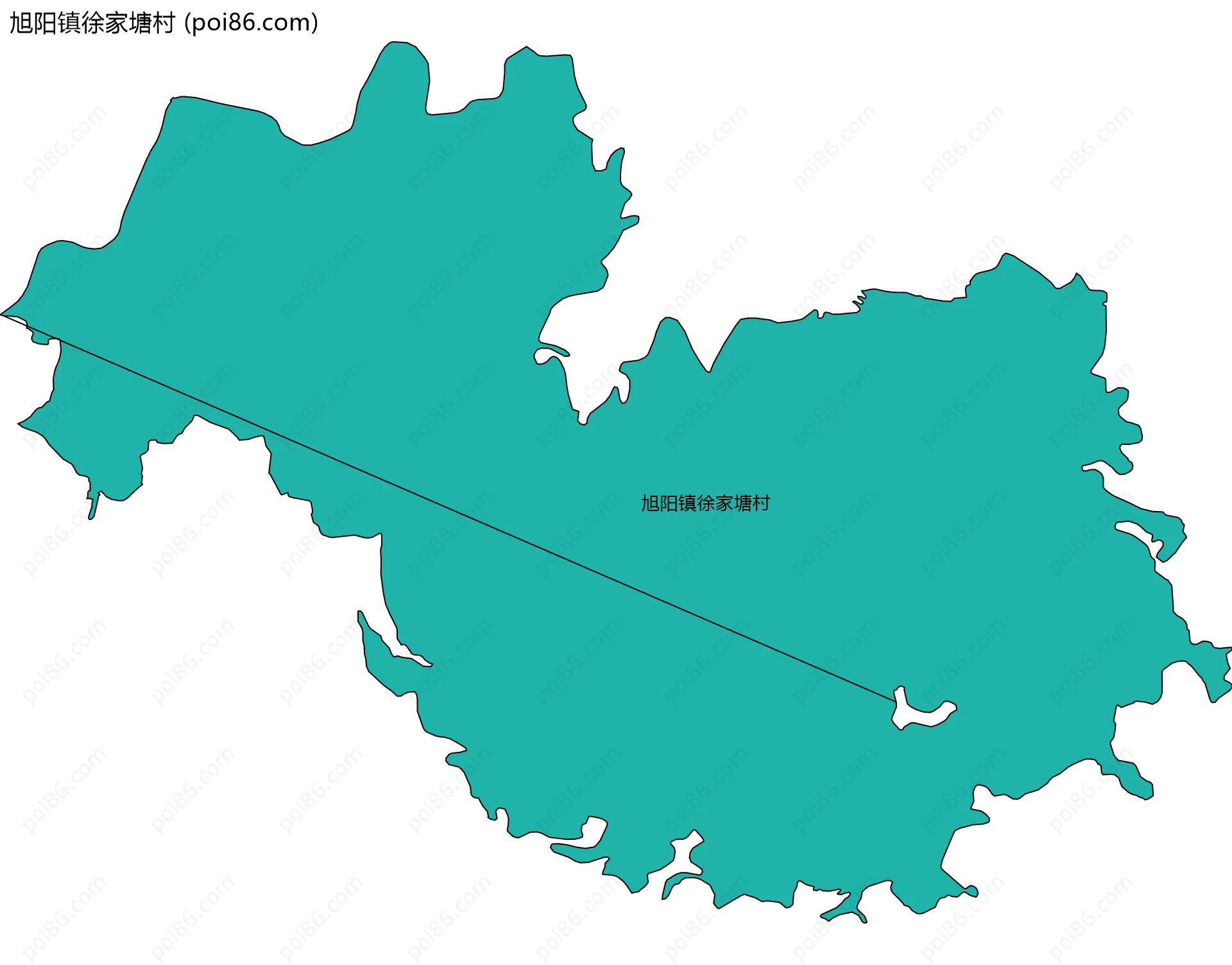 旭阳镇徐家塘村边界地图