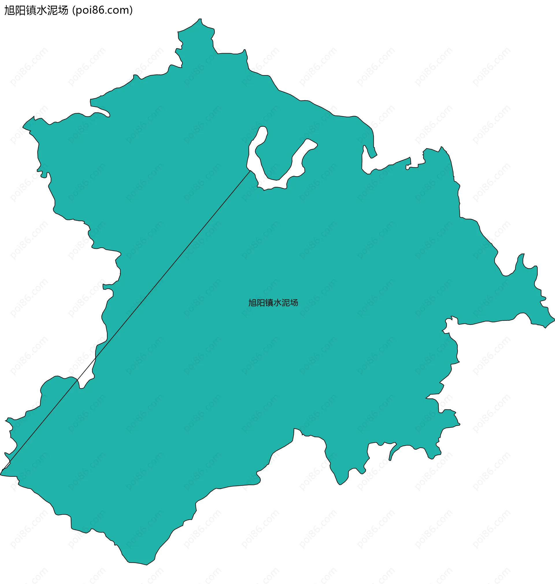 旭阳镇水泥场边界地图