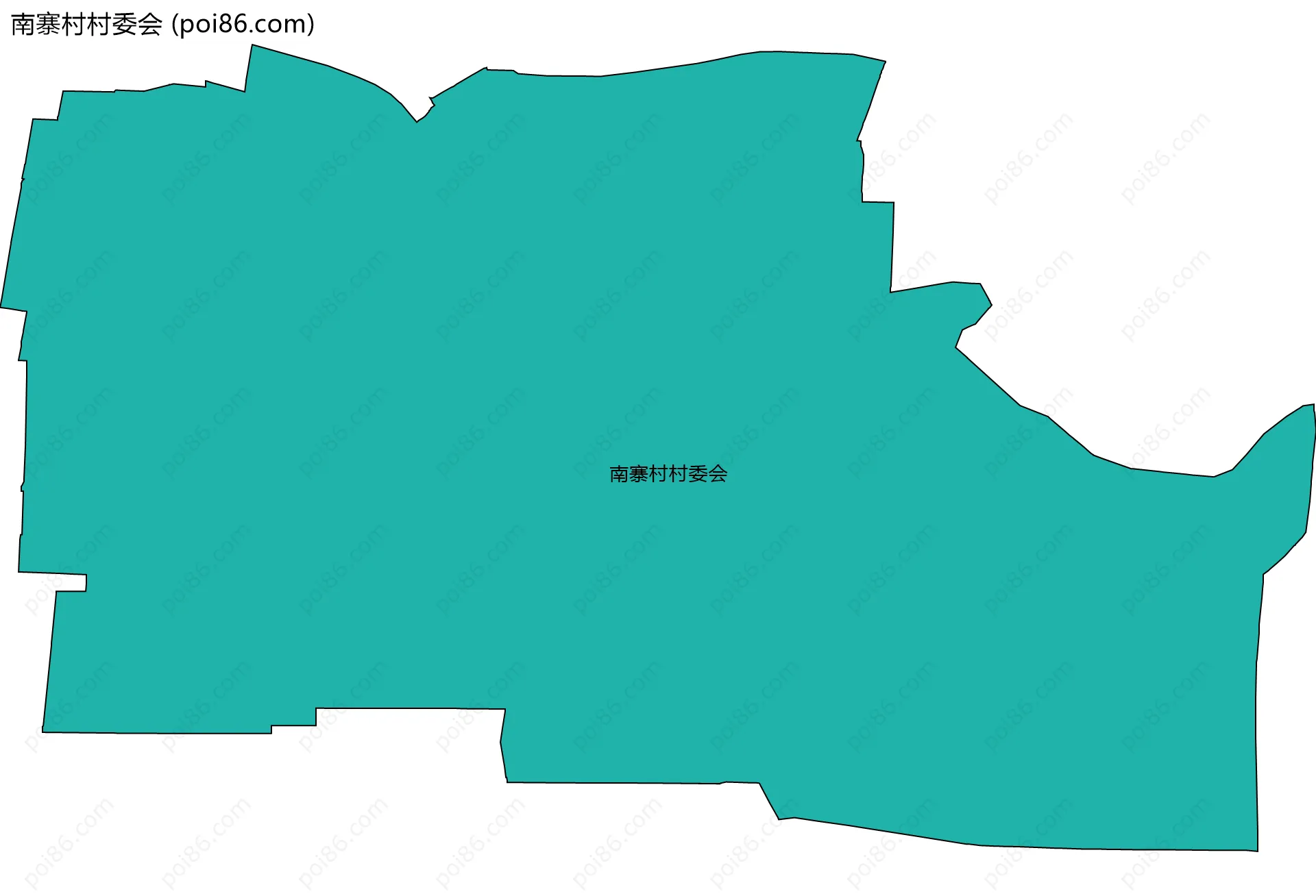 南寨村村委会边界地图