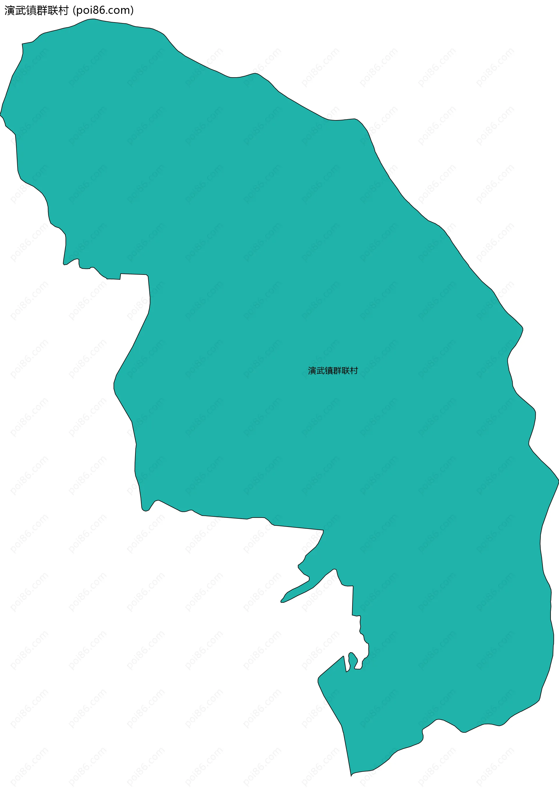 演武镇群联村边界地图