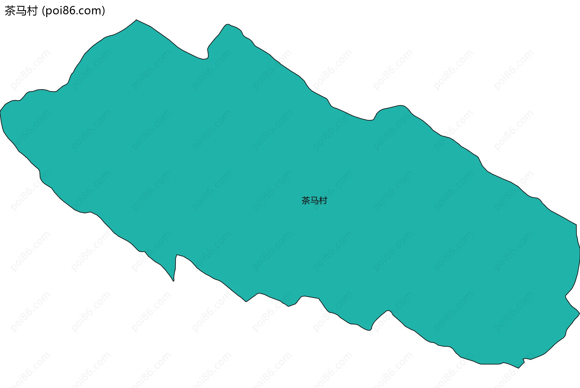 茶马村边界地图
