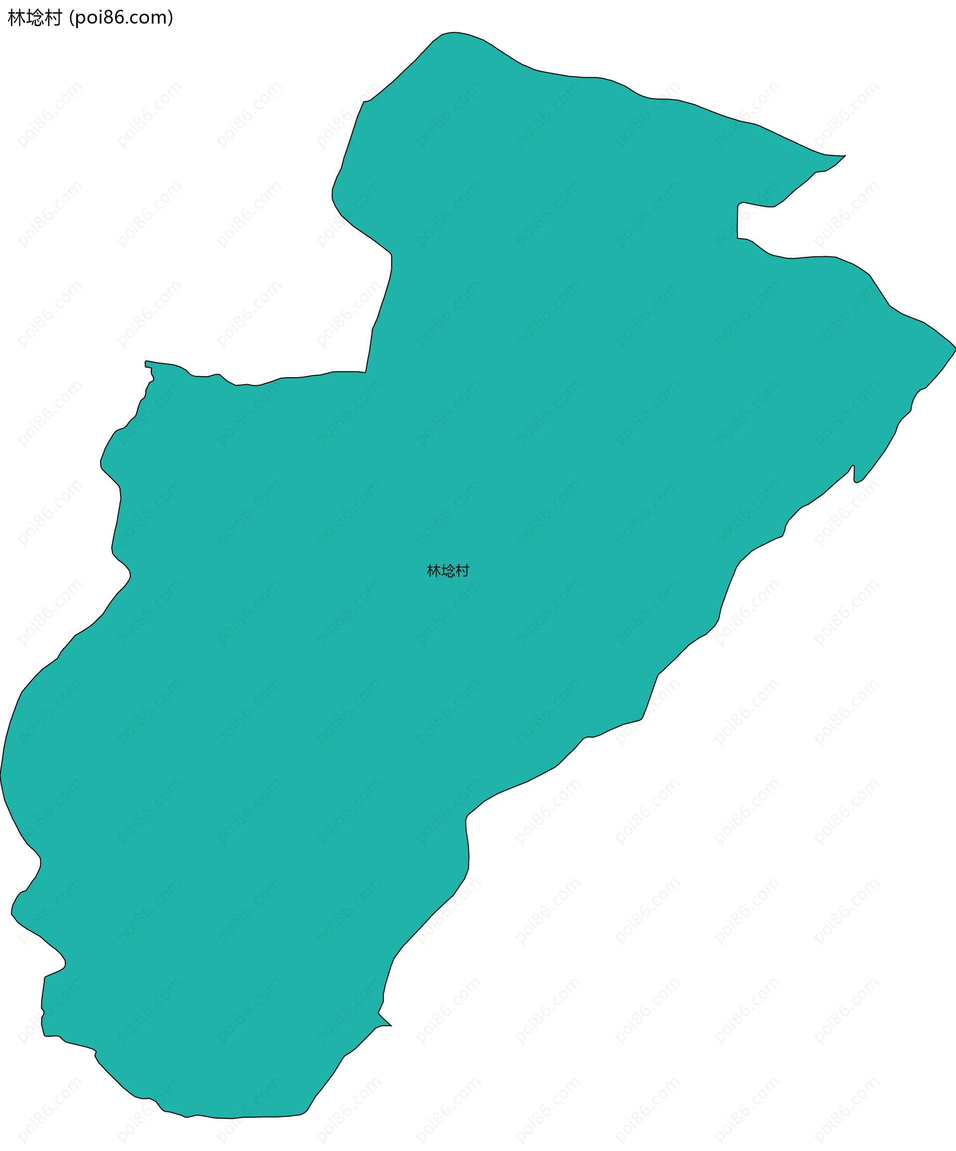林埝村边界地图