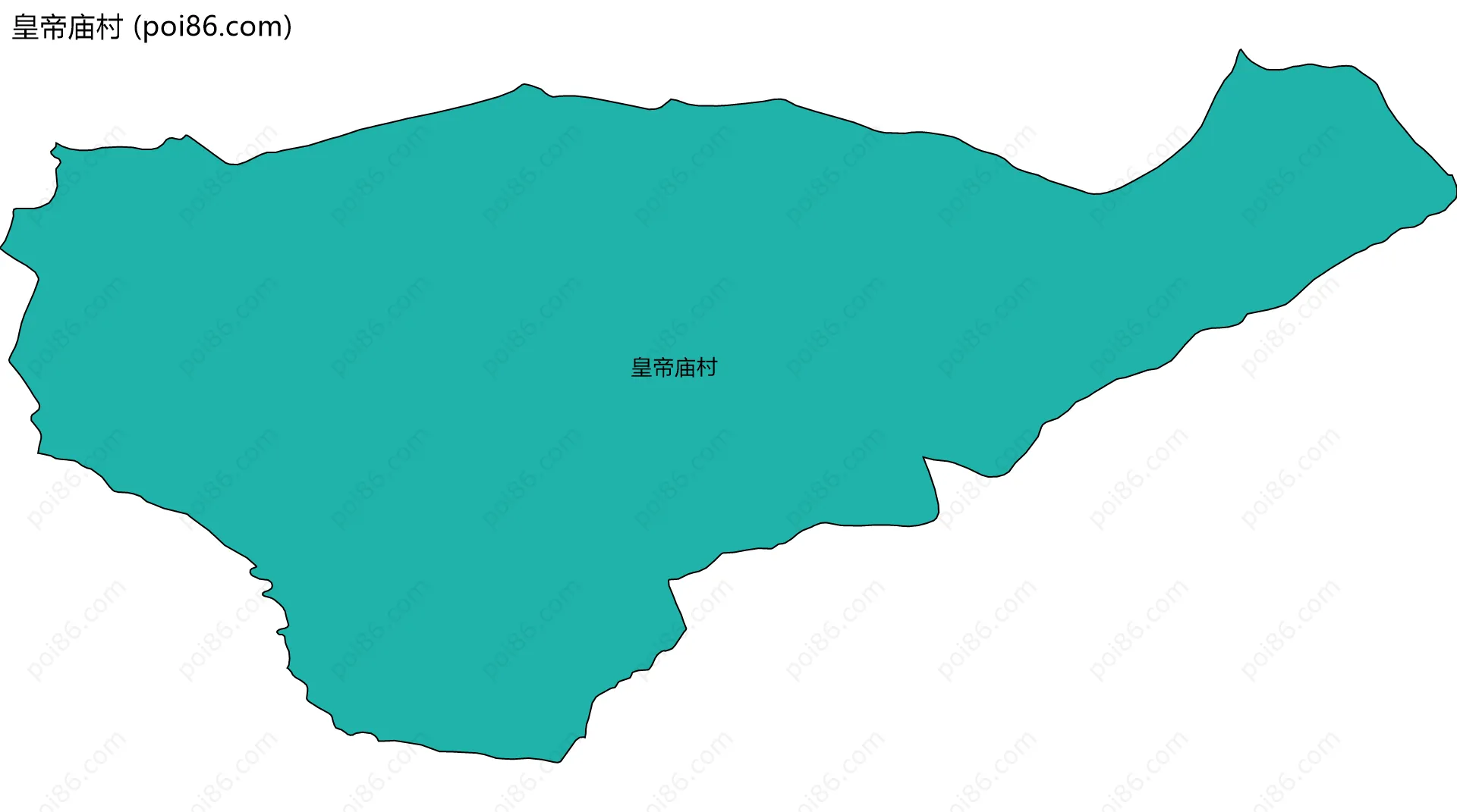 皇帝庙村边界地图