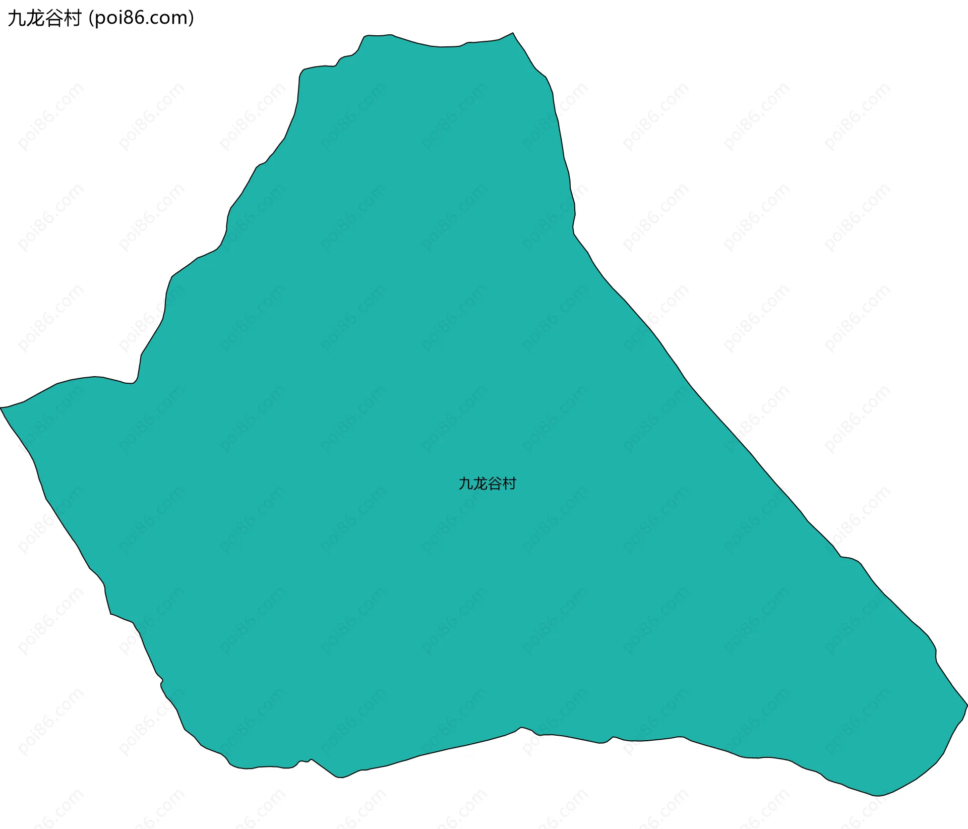九龙谷村边界地图