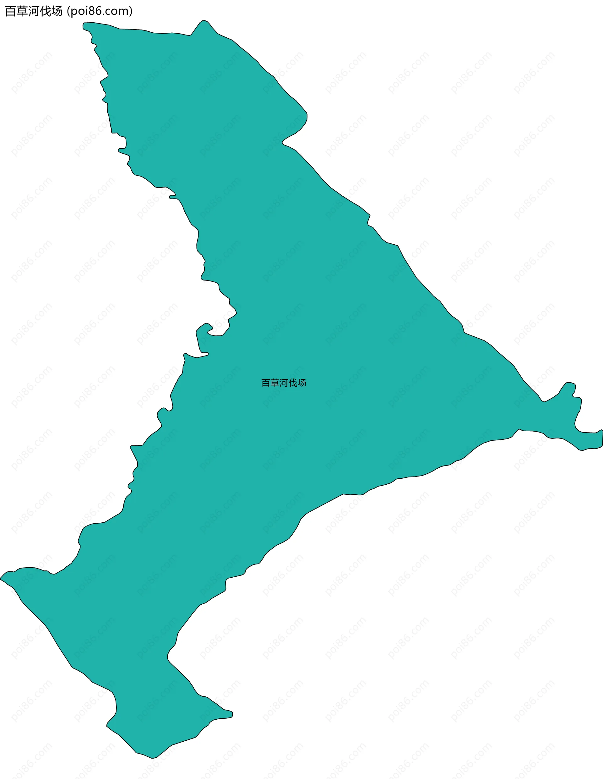 百草河伐场边界地图