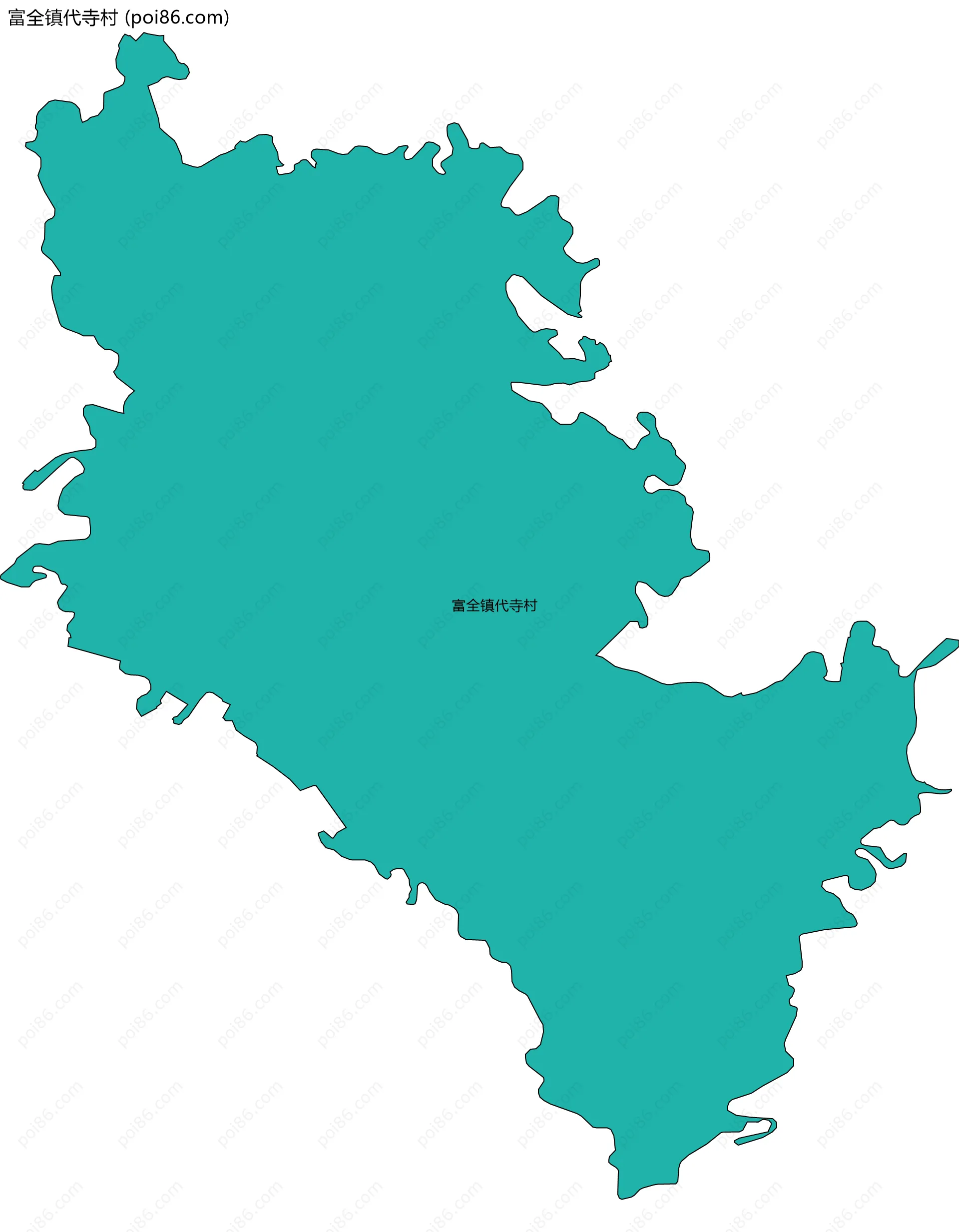 富全镇代寺村边界地图