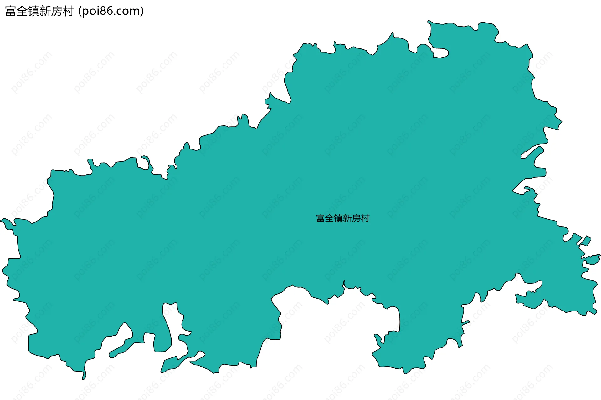 富全镇新房村边界地图