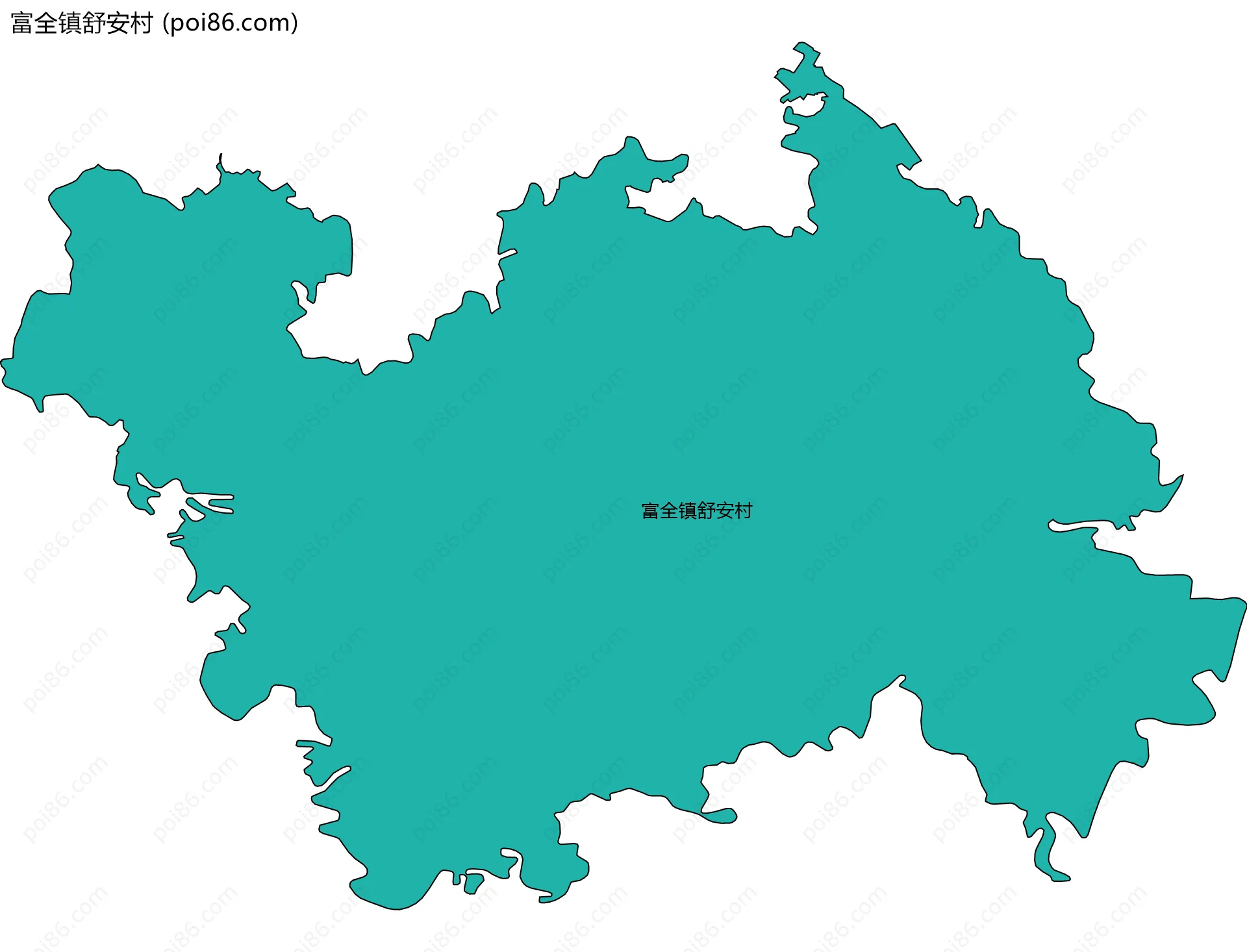 富全镇舒安村边界地图