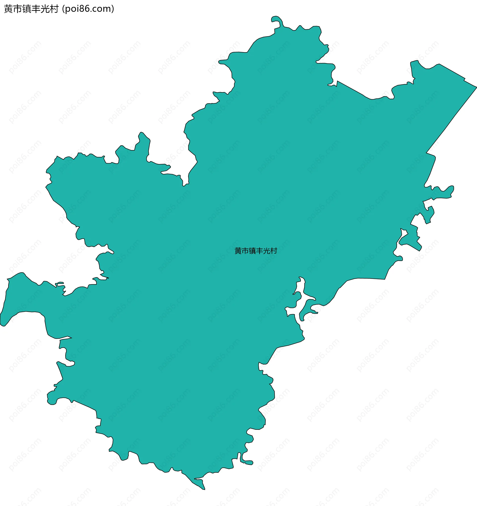 黄市镇丰光村边界地图