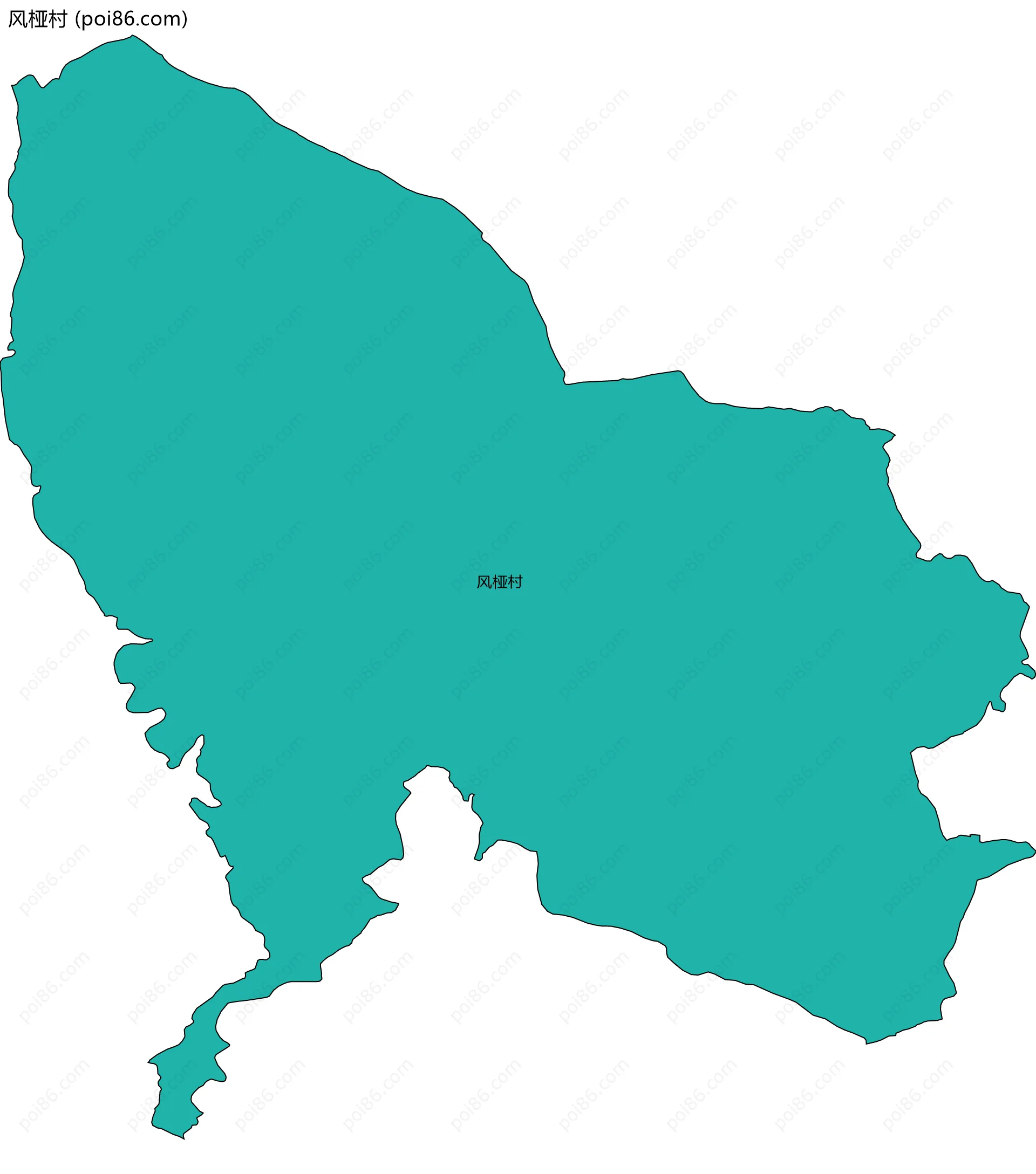 风桠村边界地图