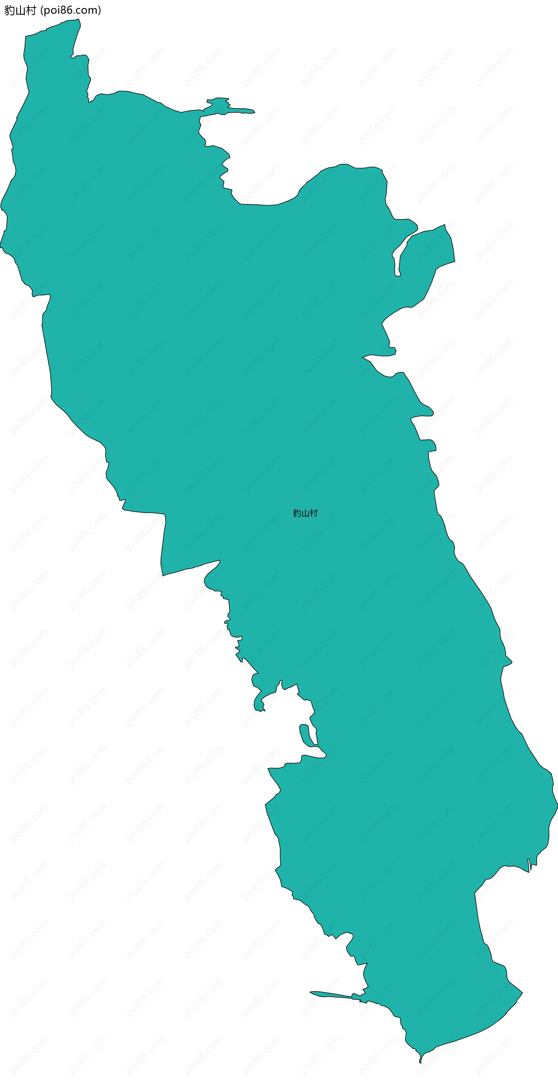 豹山村边界地图