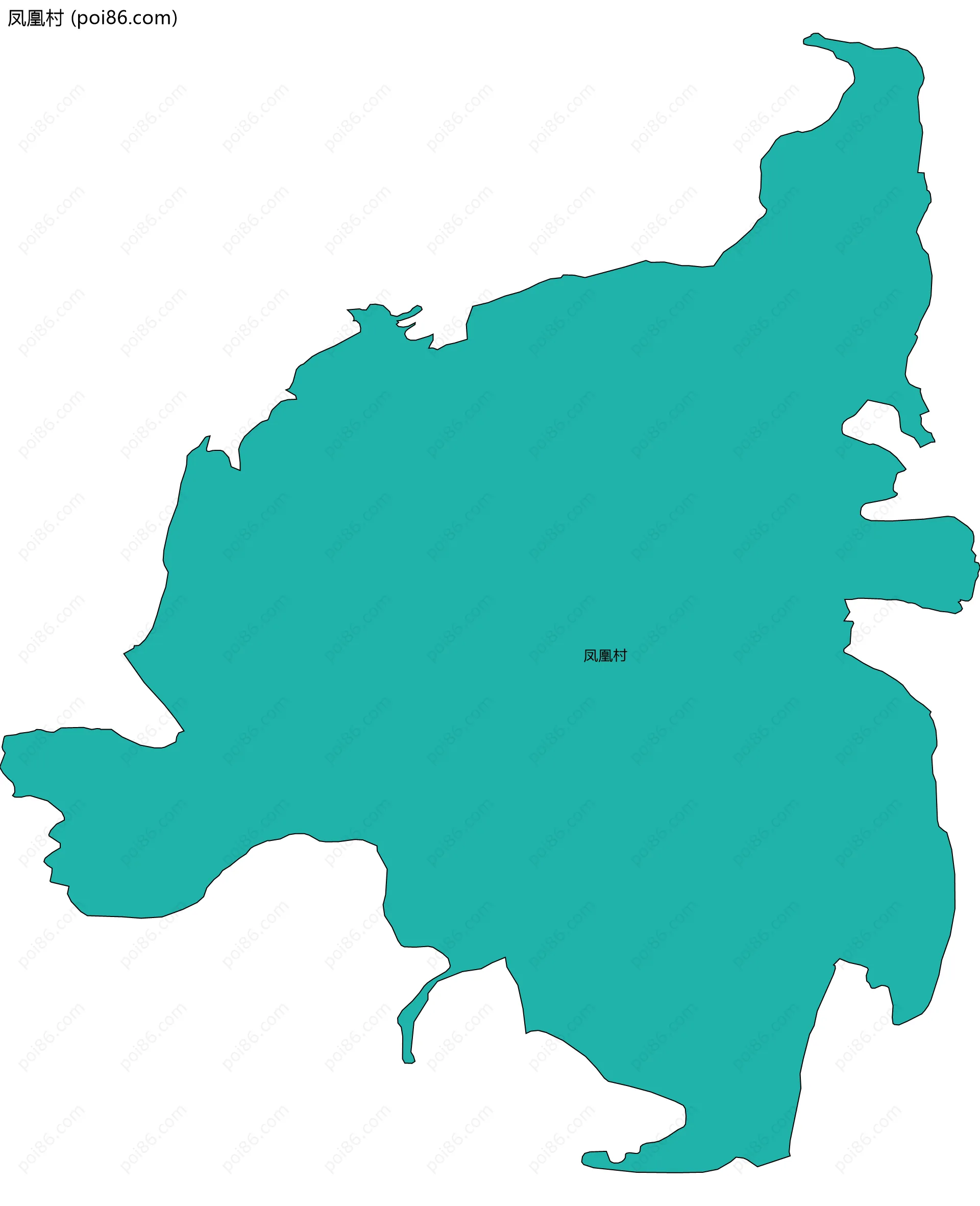 凤凰村边界地图