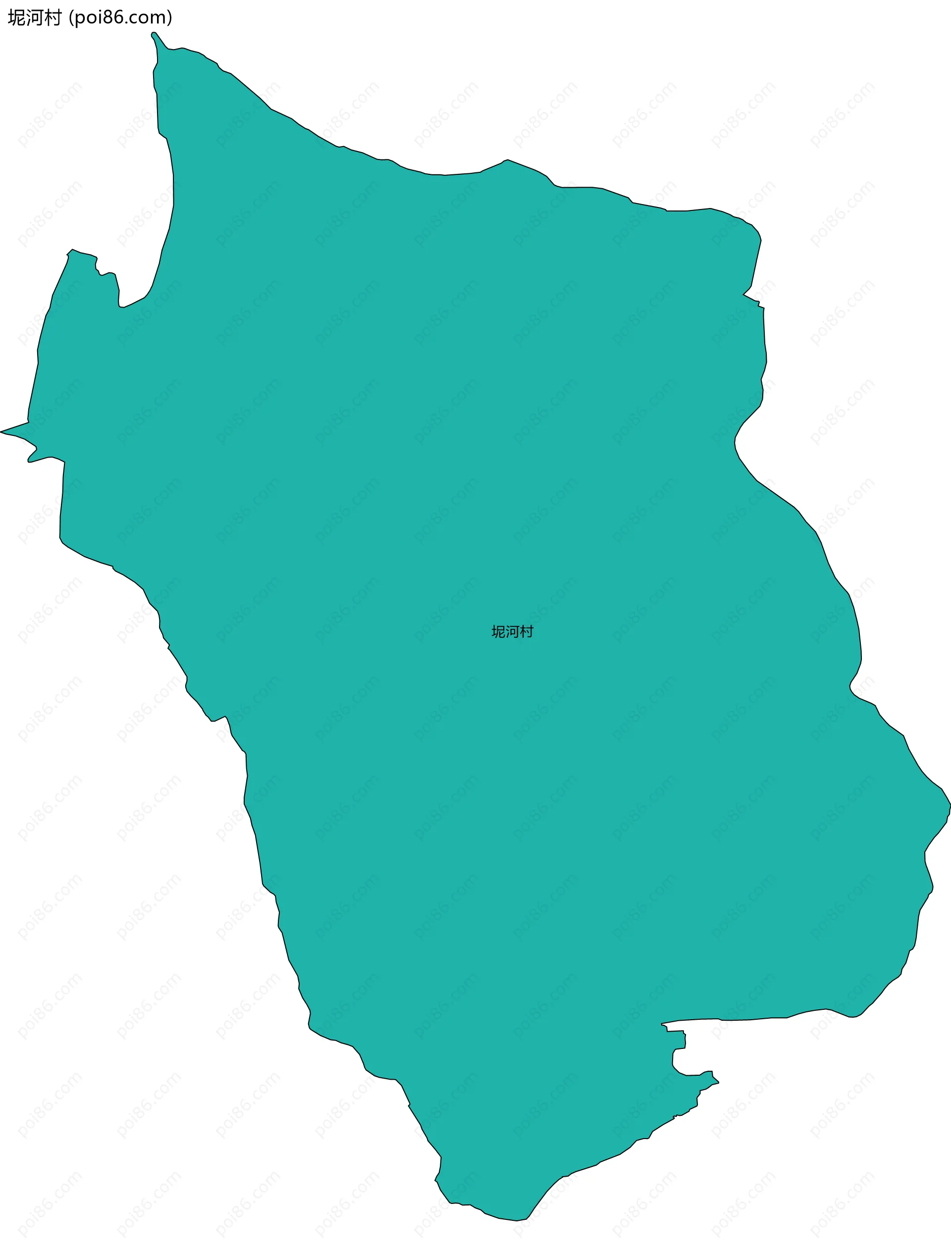 坭河村边界地图