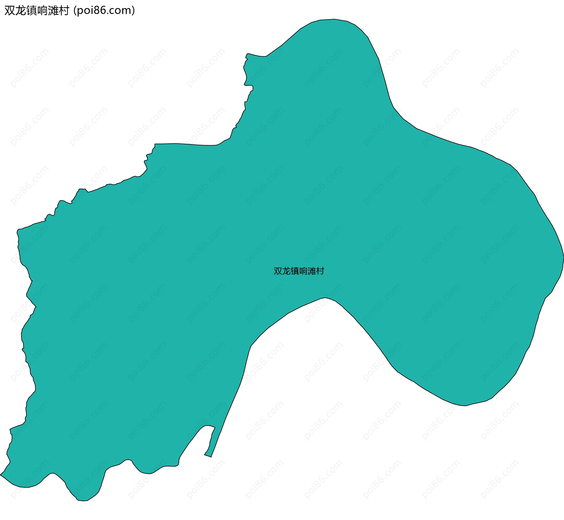 双龙镇响滩村边界地图