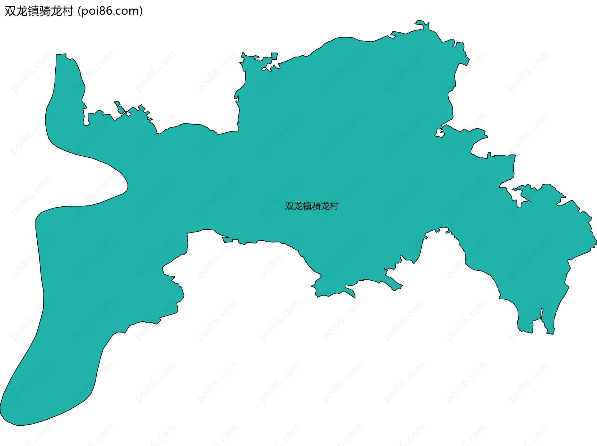 双龙镇骑龙村边界地图