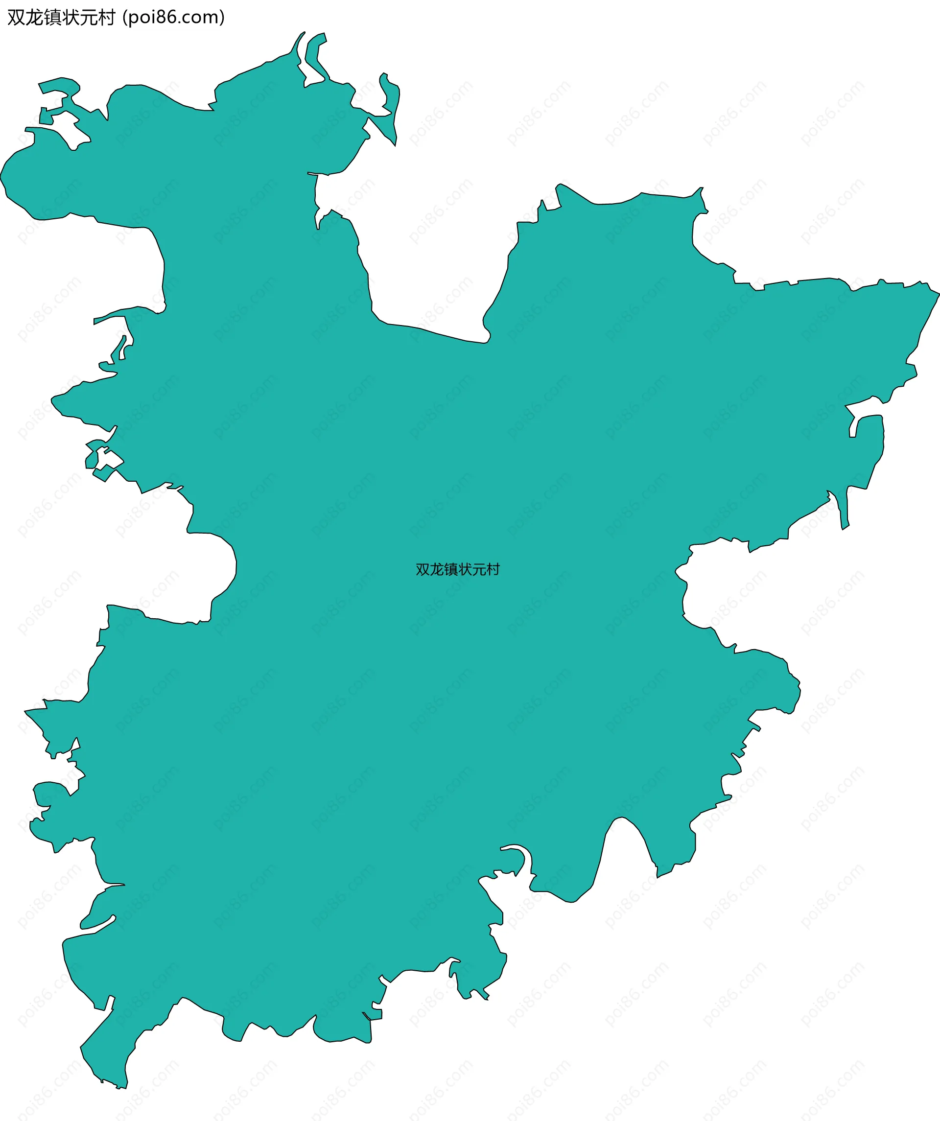 双龙镇状元村边界地图