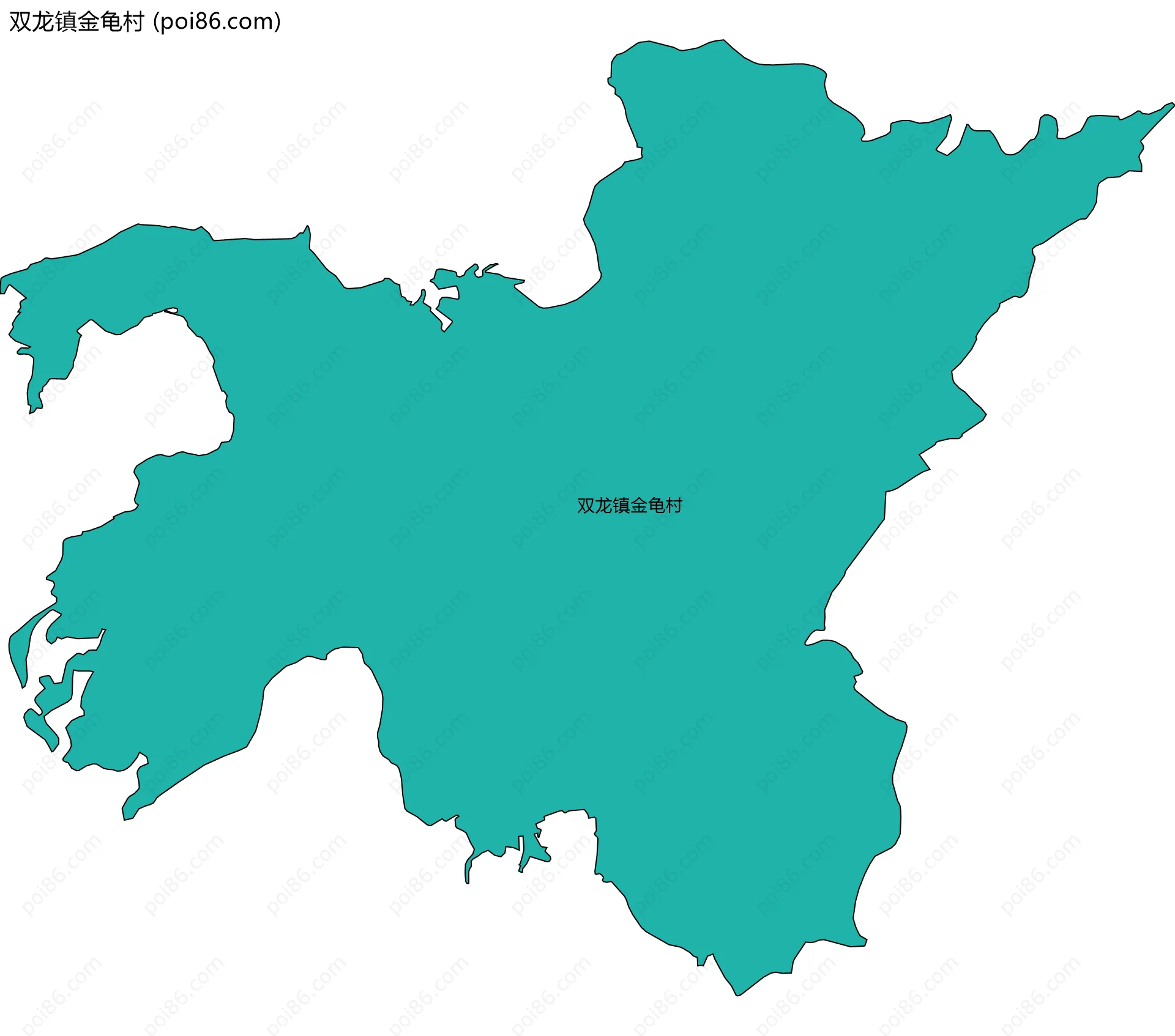 双龙镇金龟村边界地图