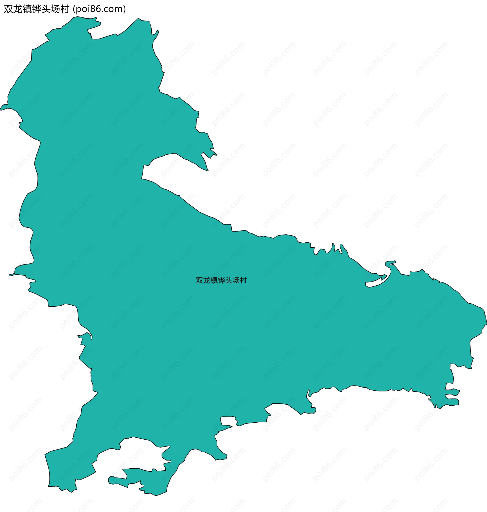 双龙镇铧头场村边界地图