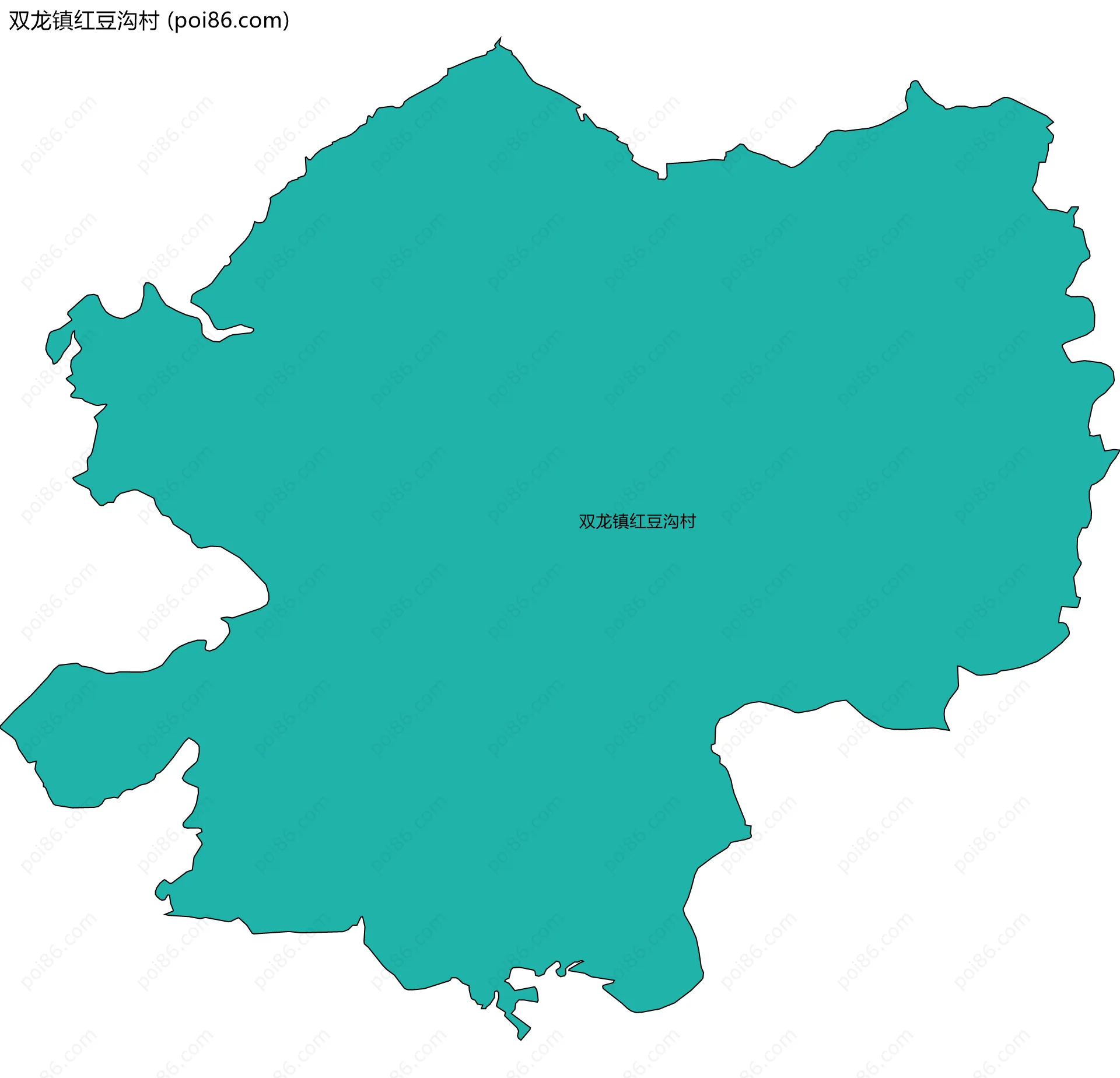 双龙镇红豆沟村边界地图