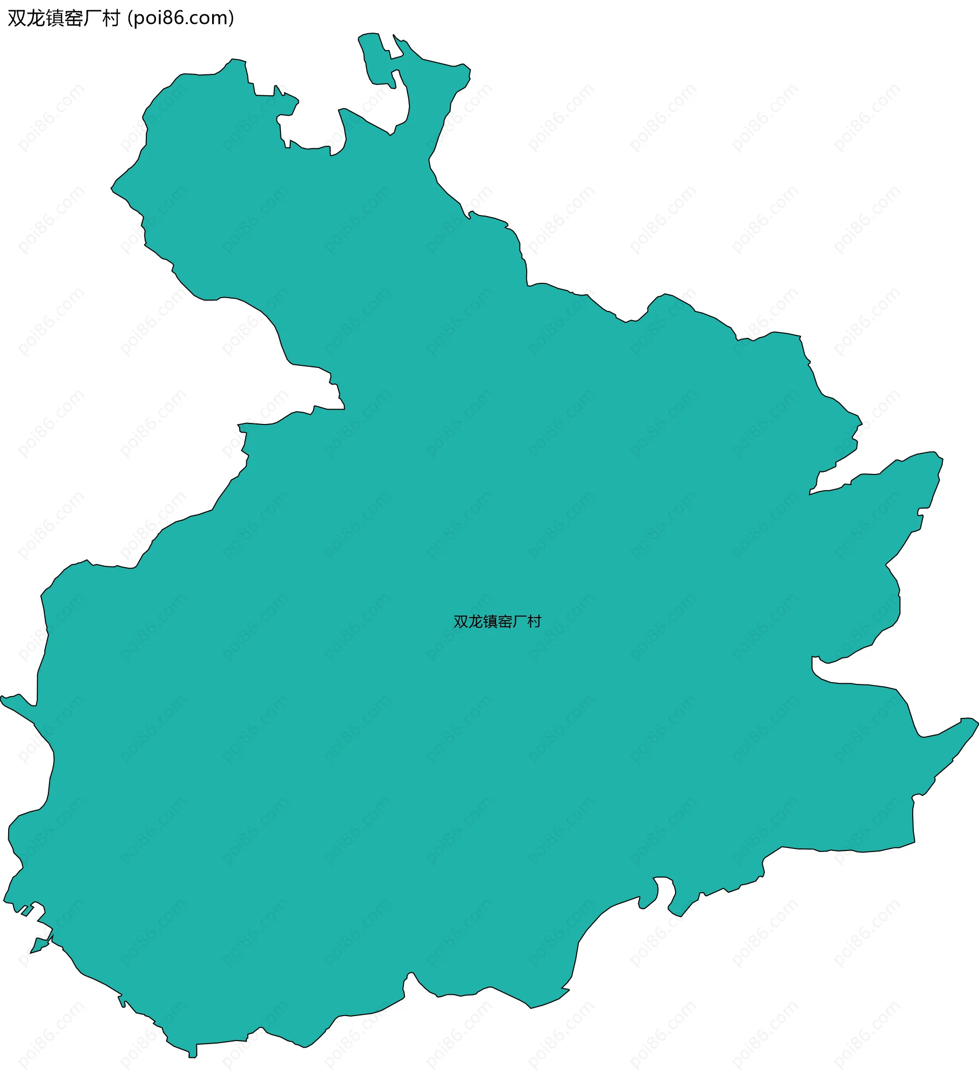 双龙镇窑厂村边界地图