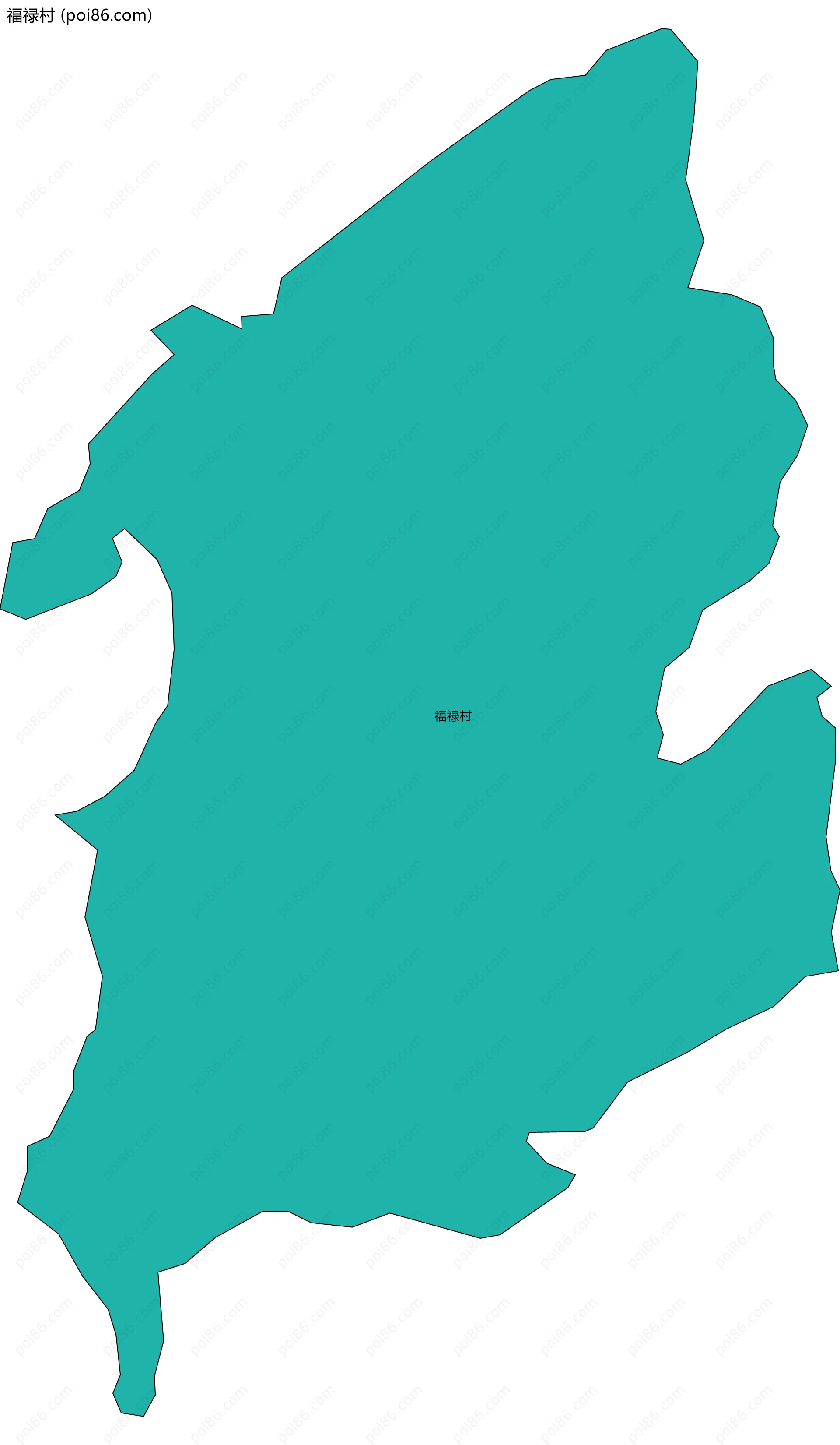 福禄村边界地图