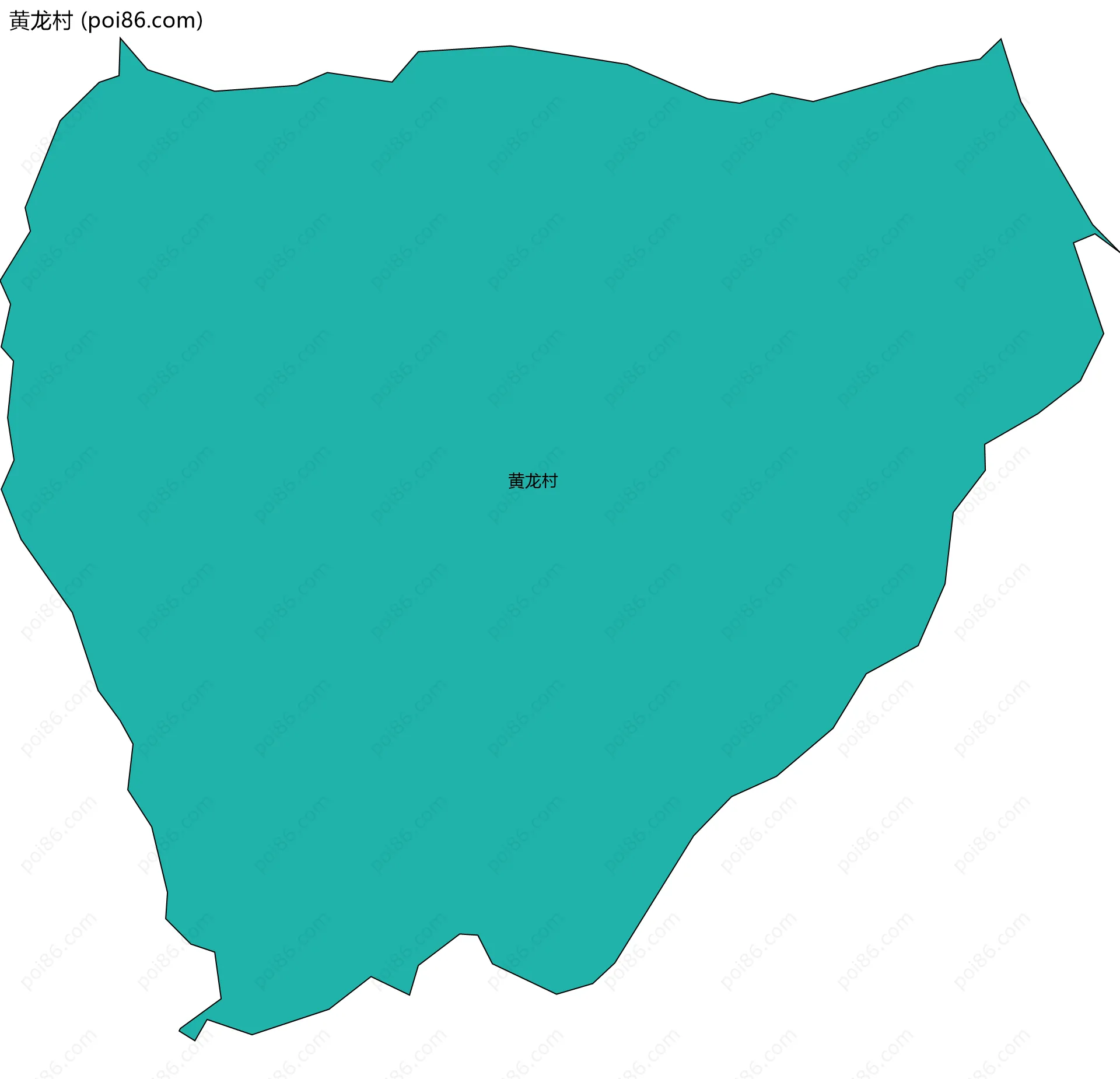 黄龙村边界地图