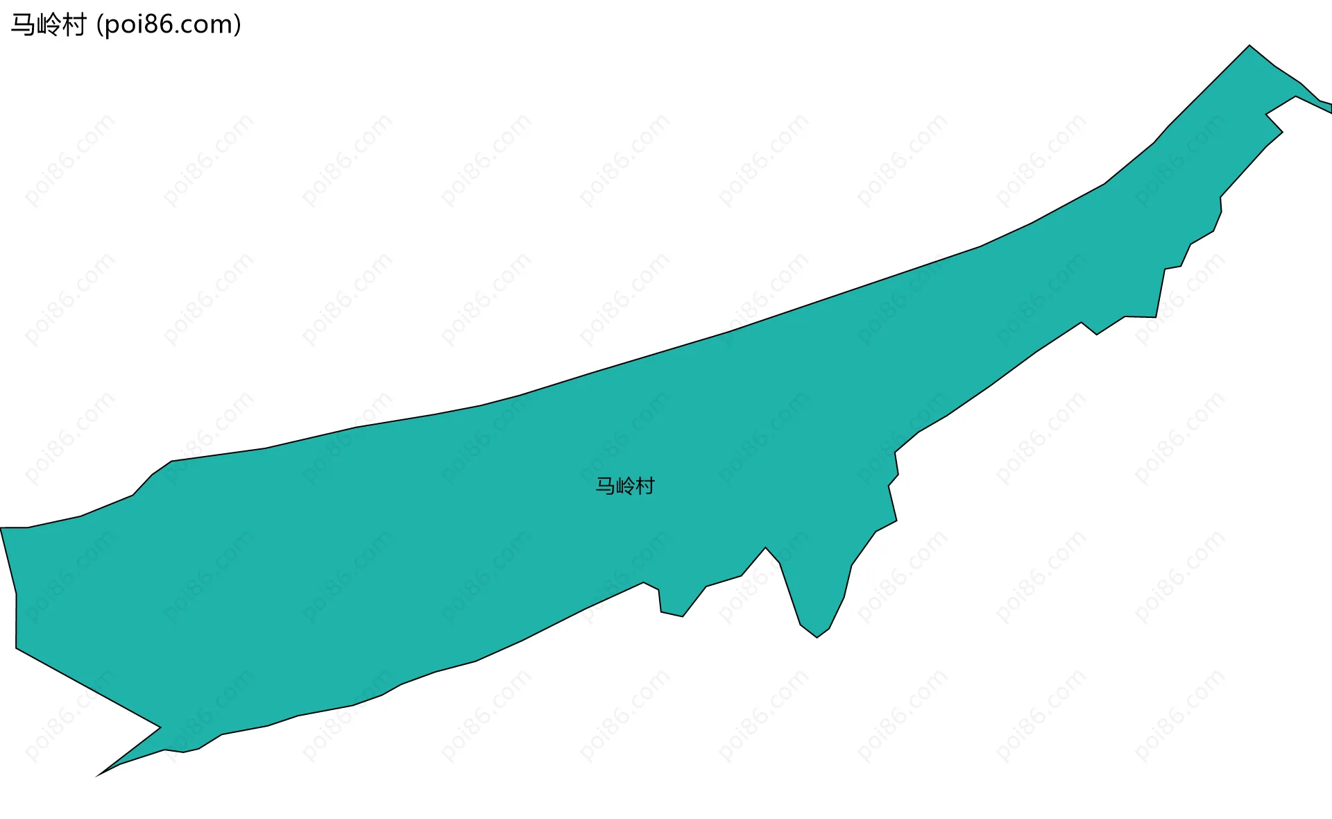 马岭村边界地图
