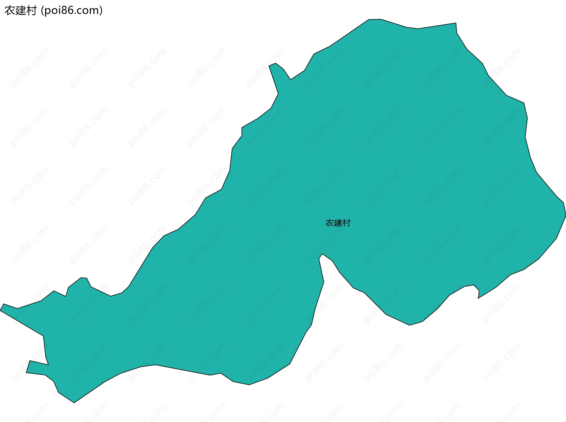 农建村边界地图