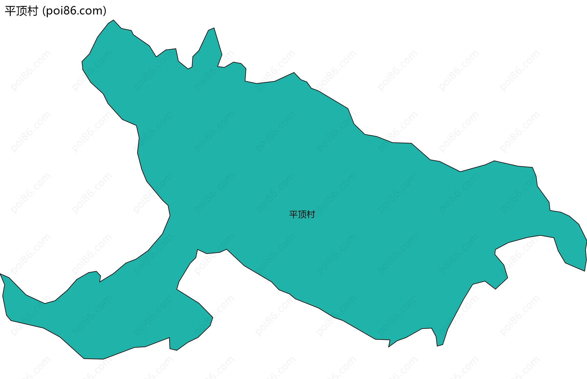 平顶村边界地图