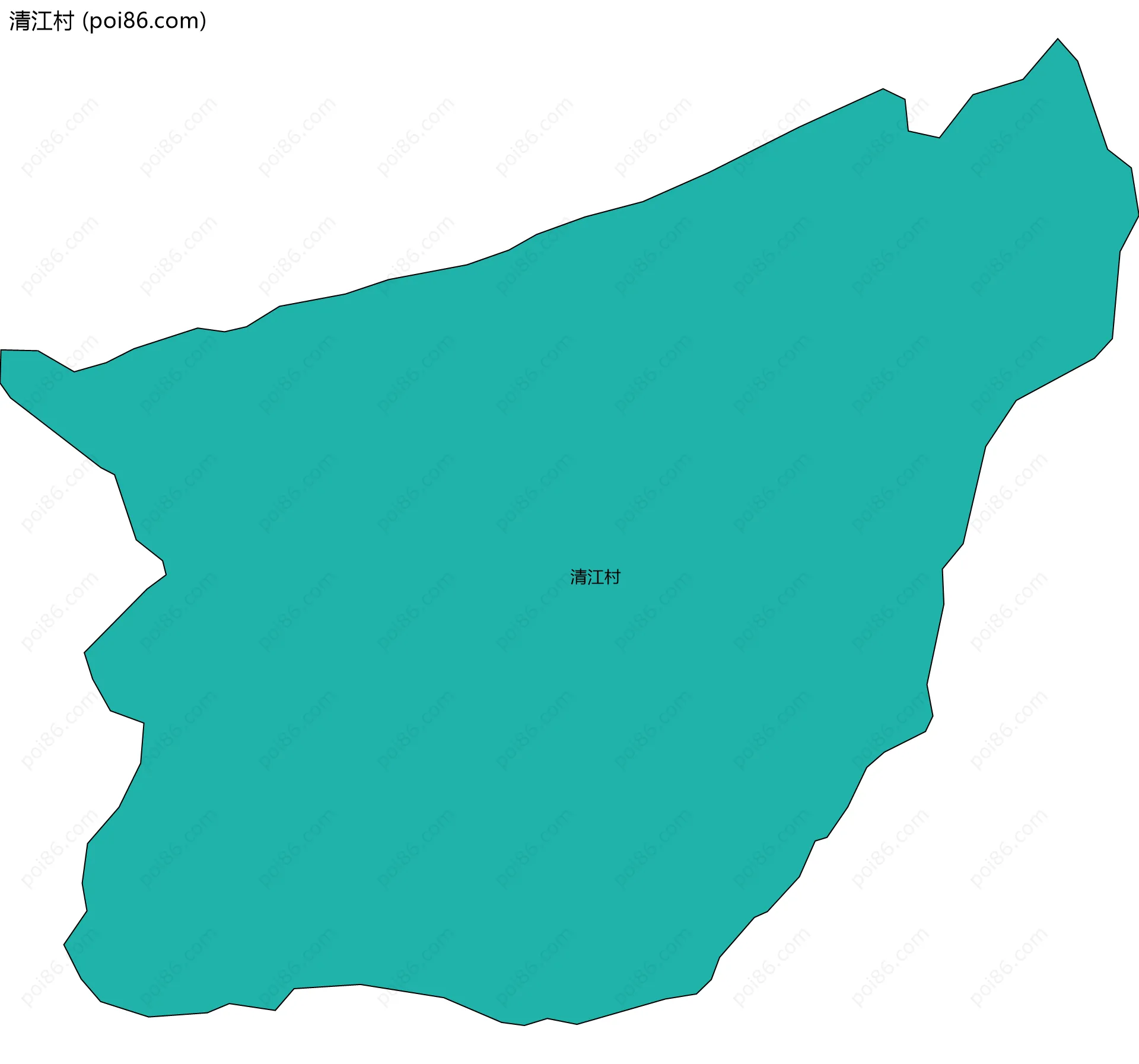 清江村边界地图