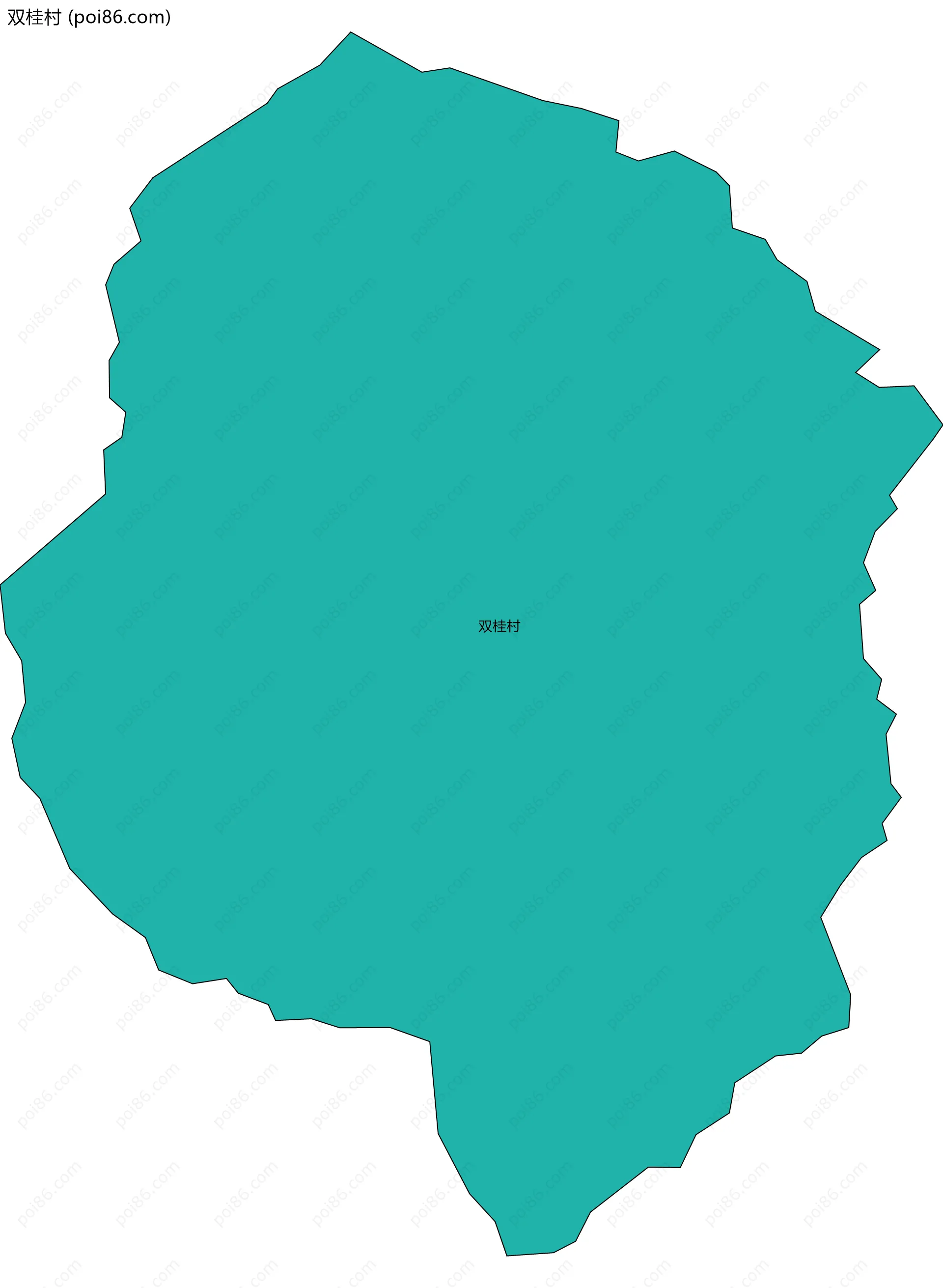 双桂村边界地图