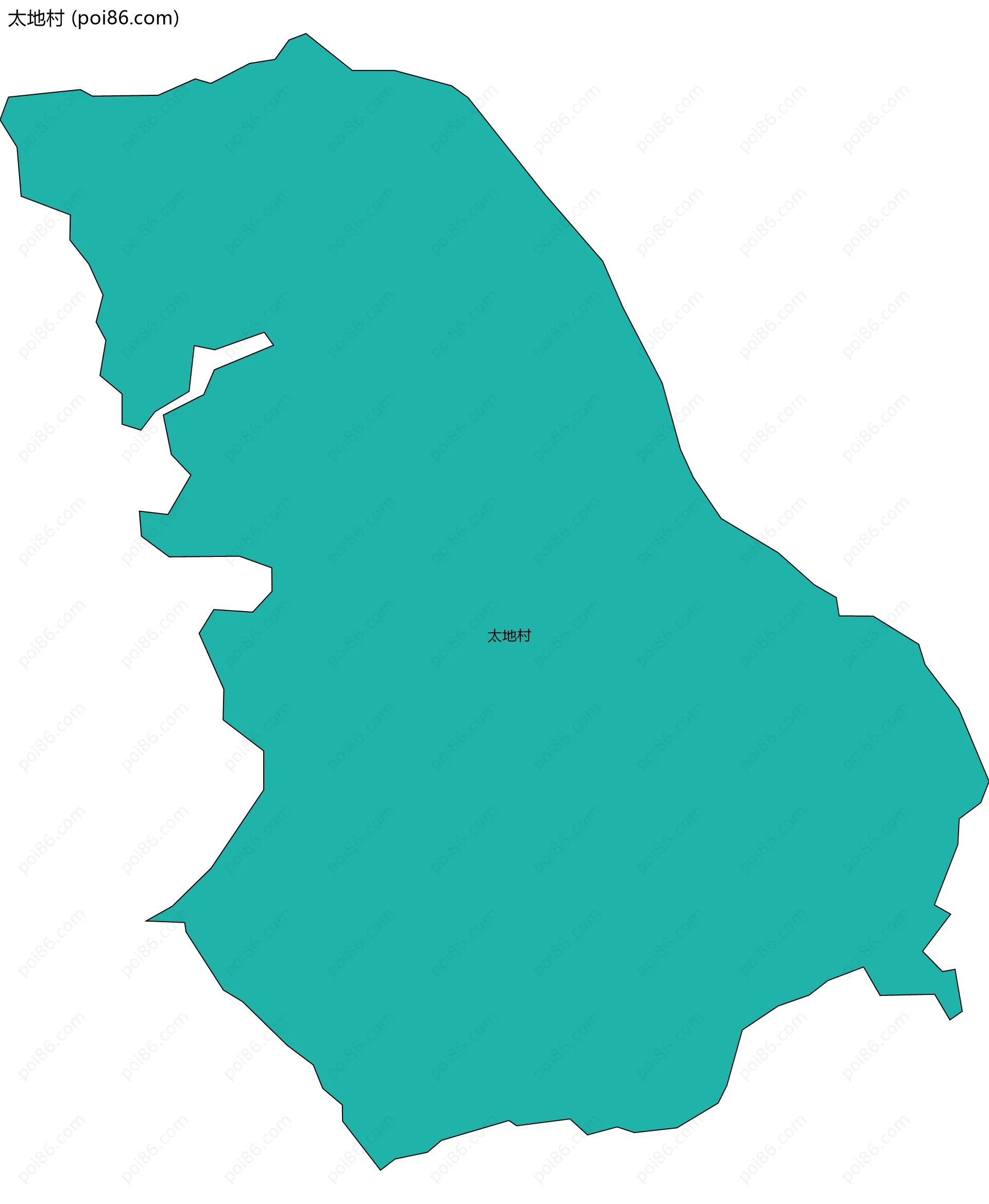 太地村边界地图