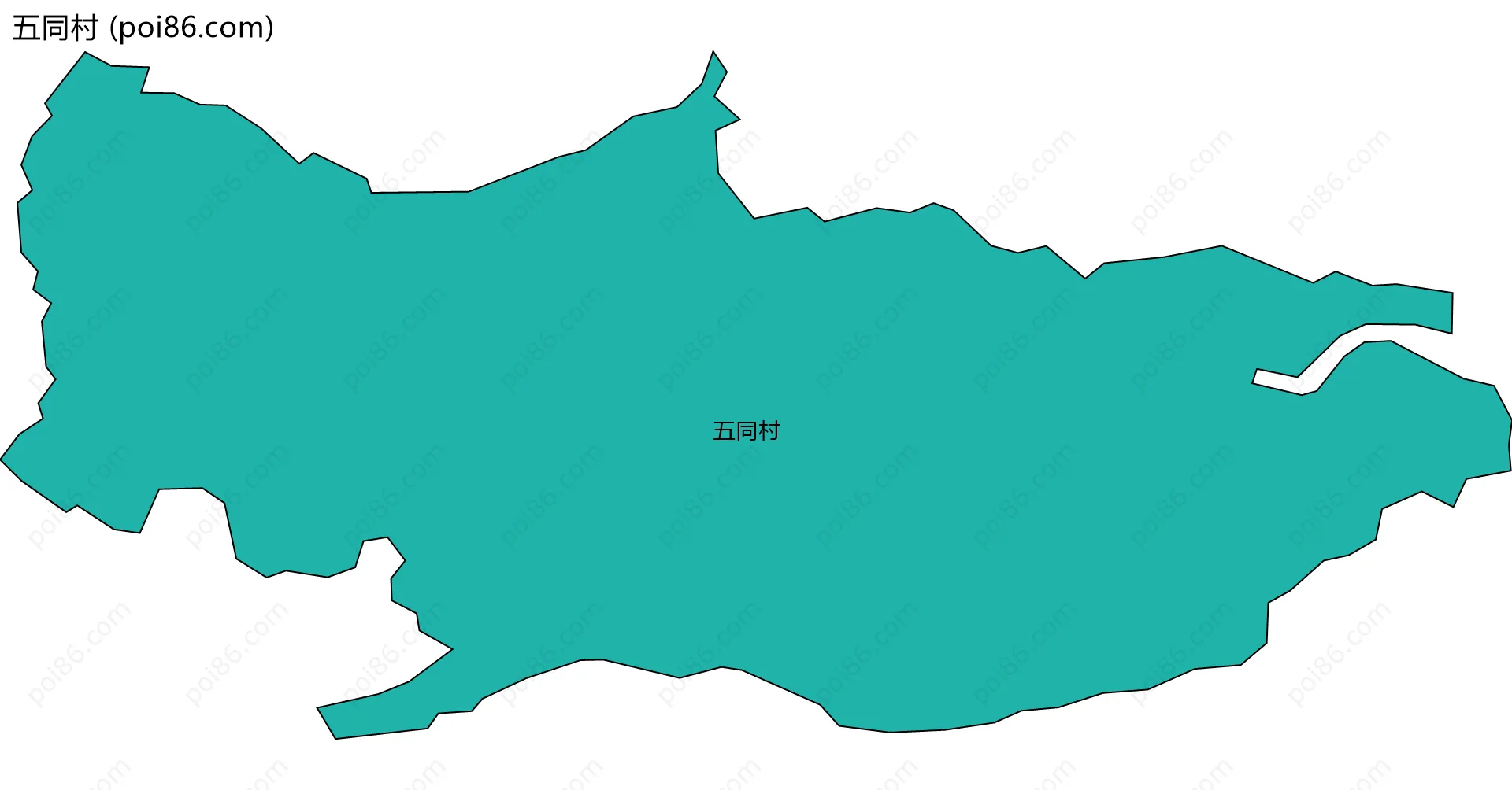 五同村边界地图