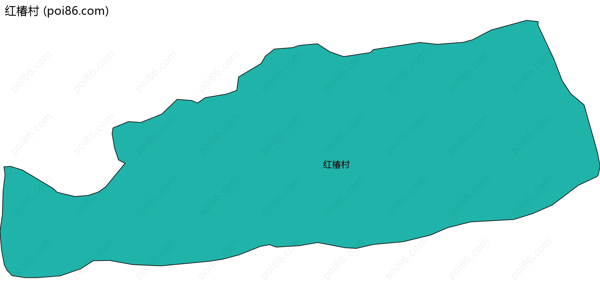 红椿村边界地图