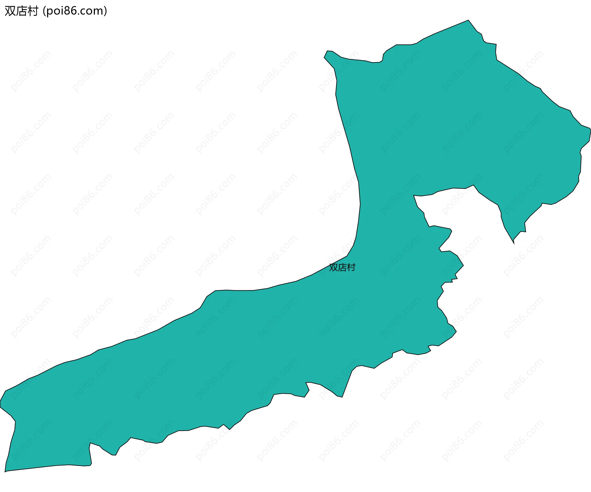 双店村边界地图