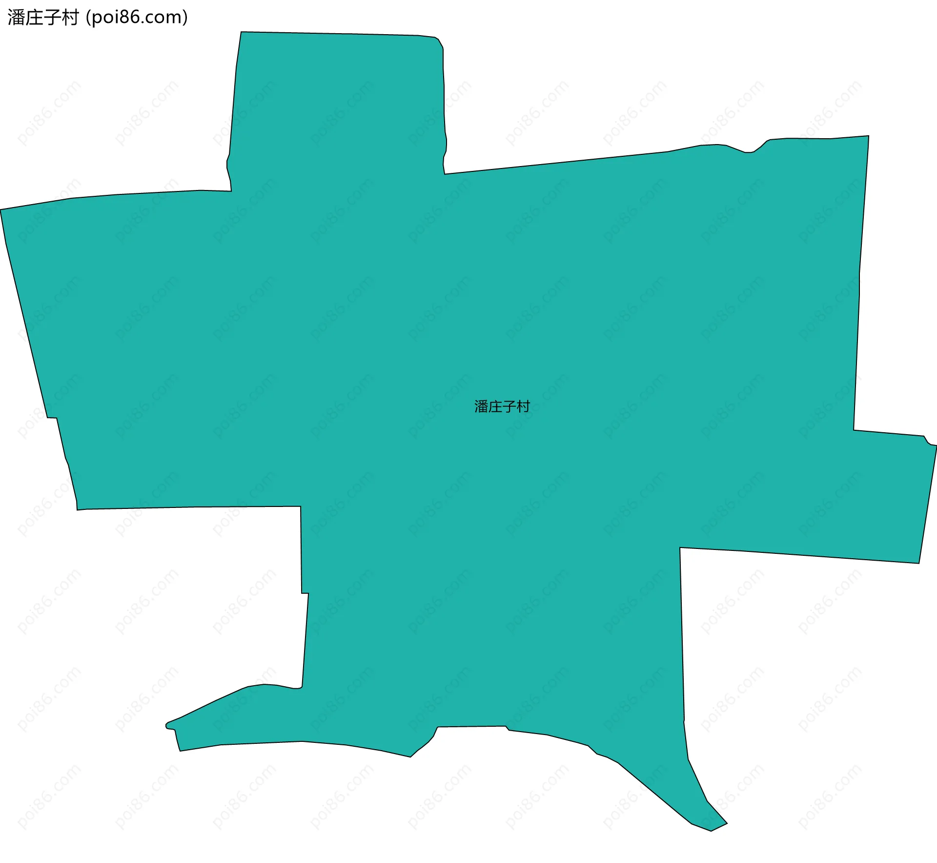 潘庄子村边界地图