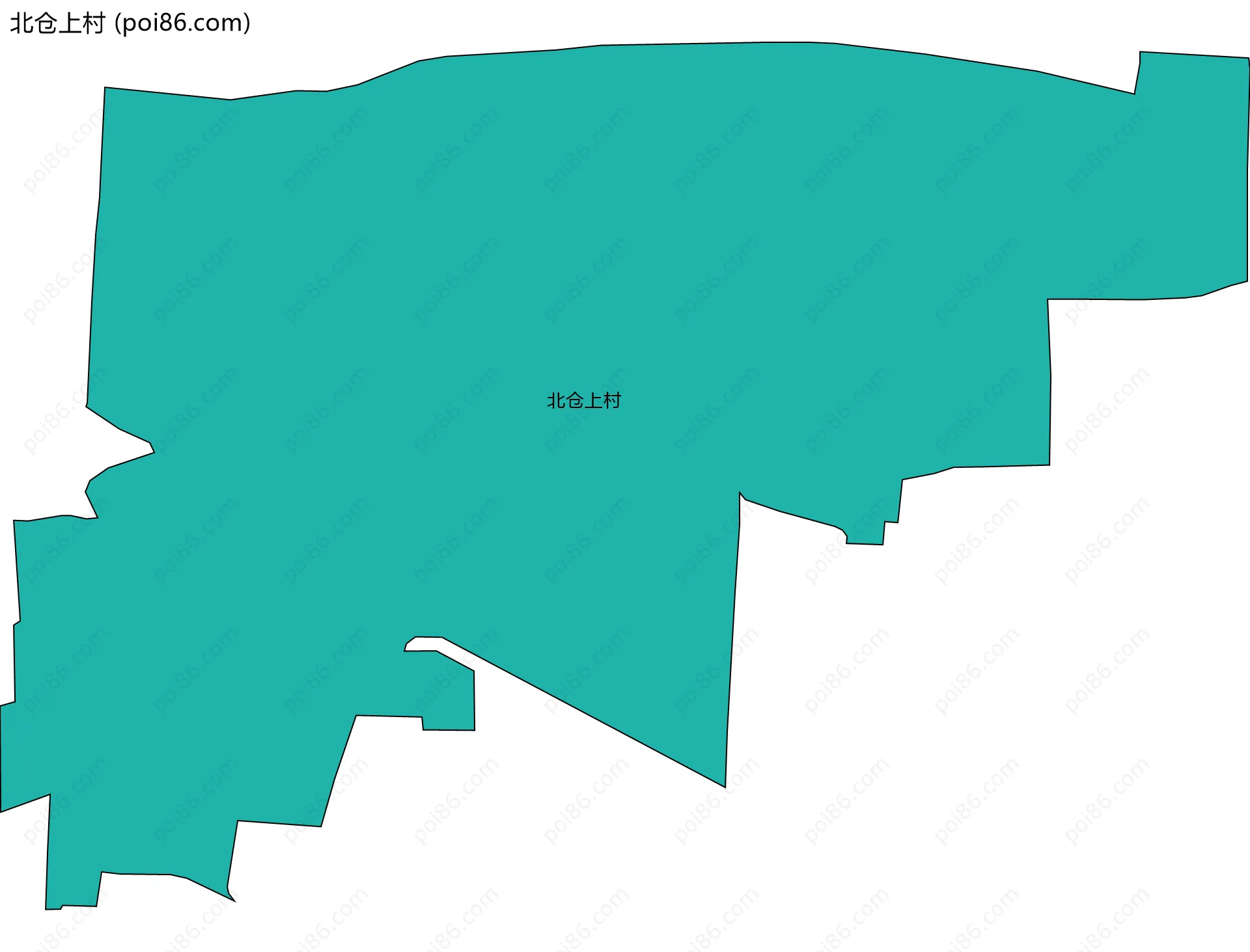 北仓上村边界地图
