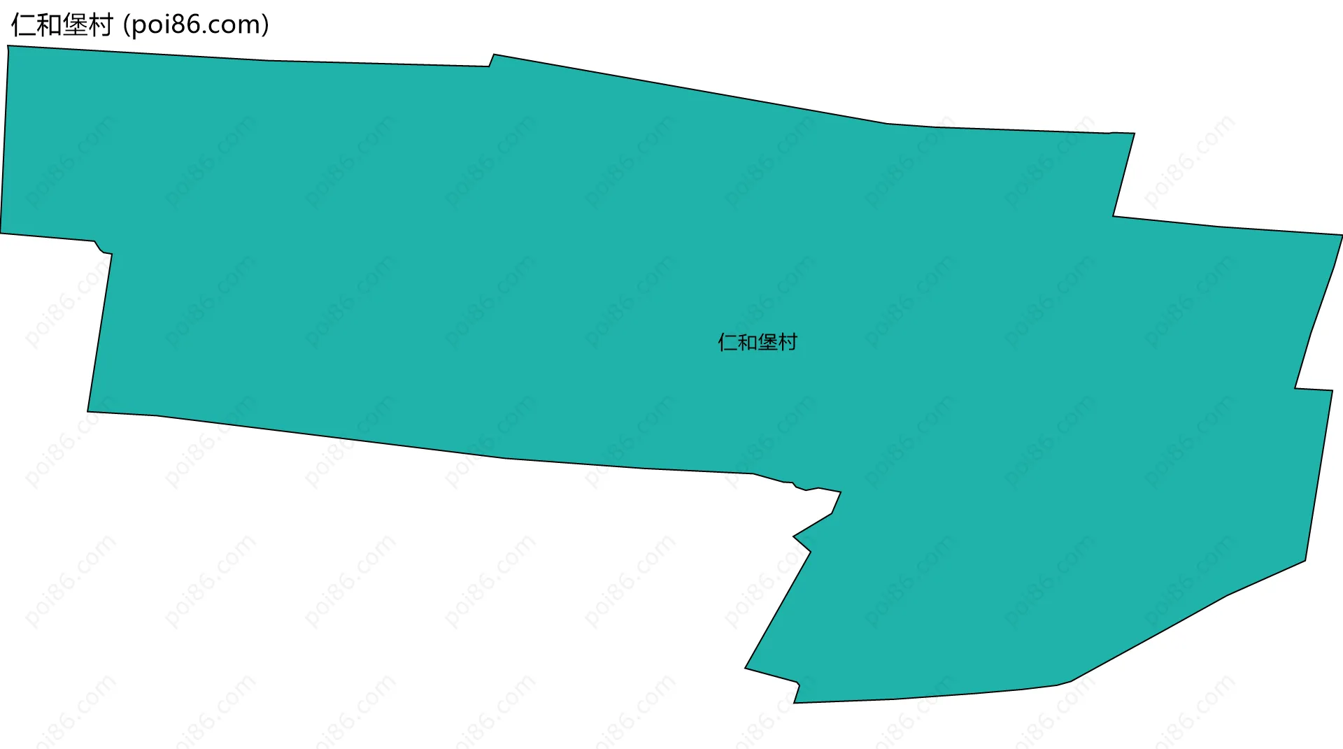 仁和堡村边界地图