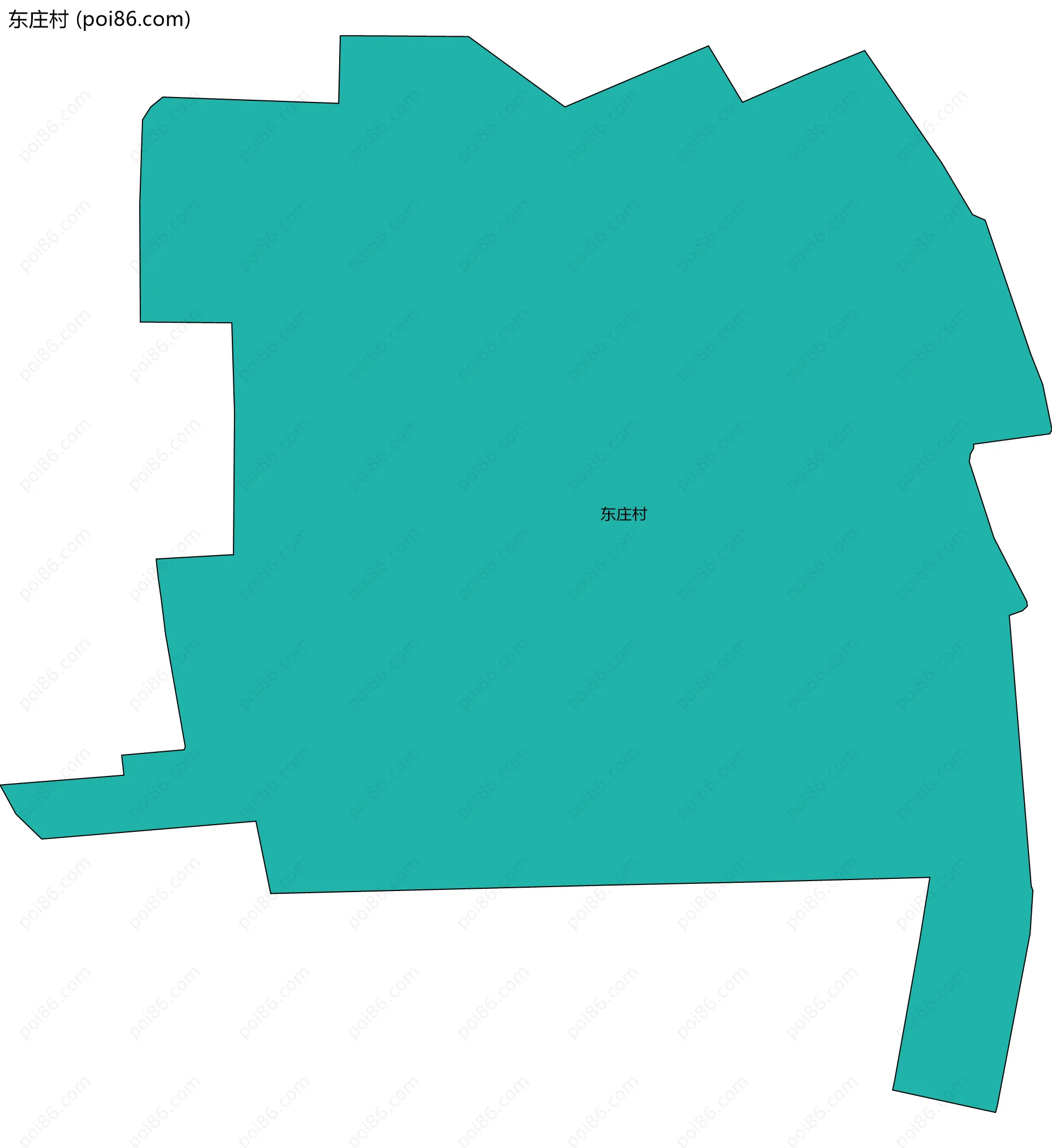 东庄村边界地图