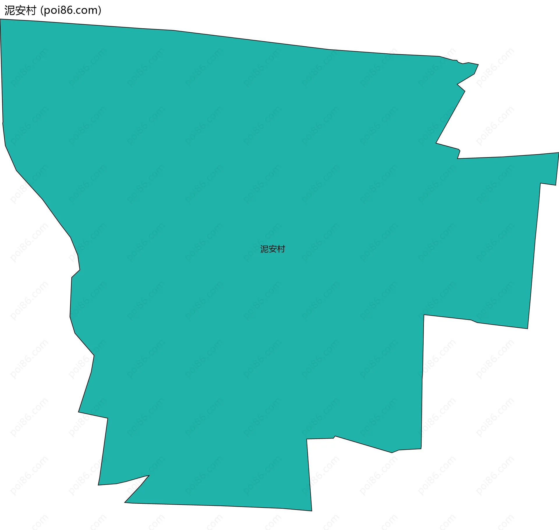 泥安村边界地图