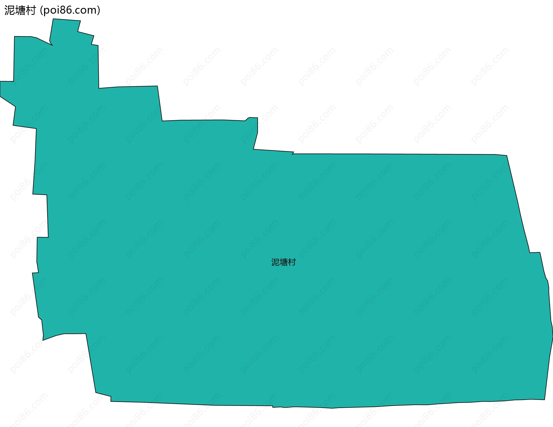 泥塘村边界地图