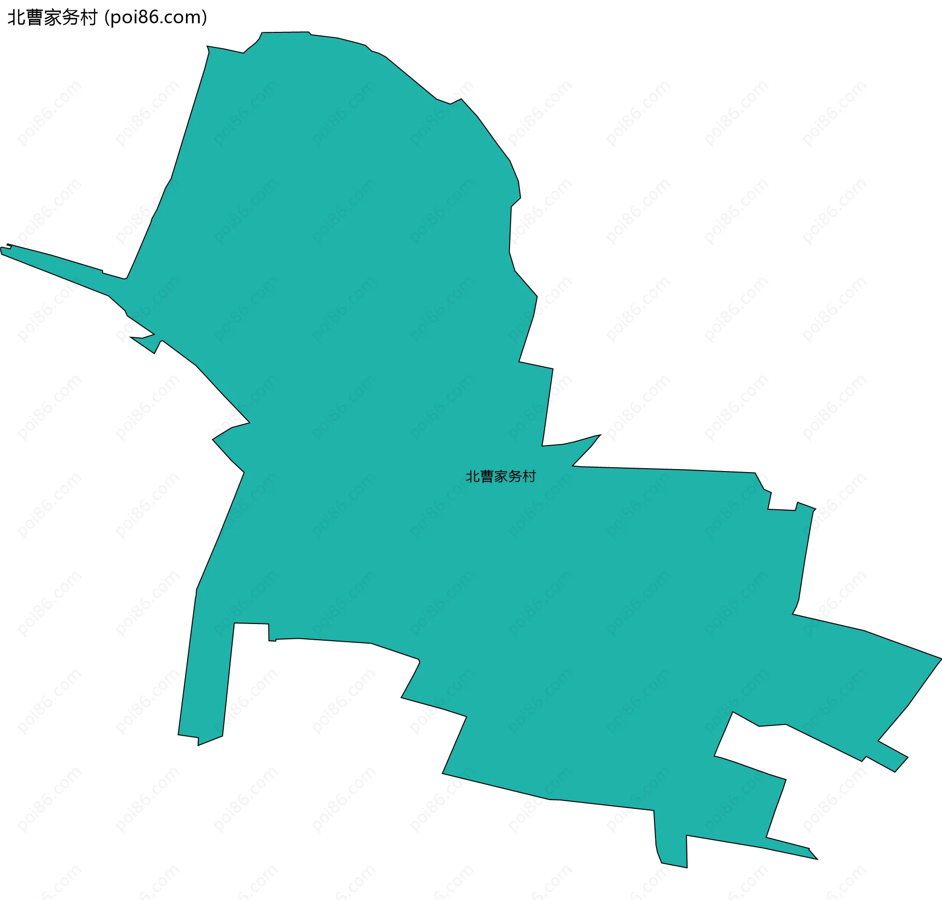 北曹家务村边界地图