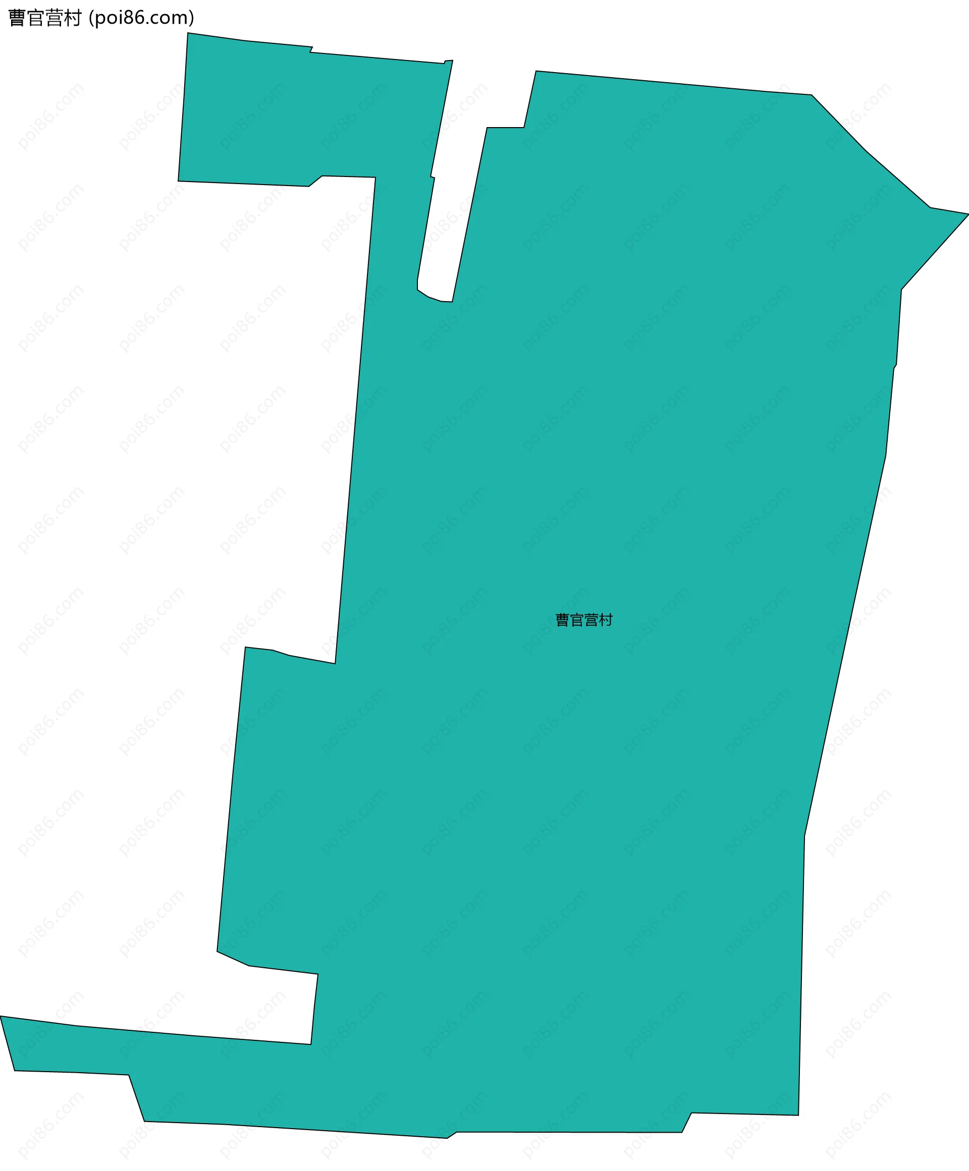 曹官营村边界地图