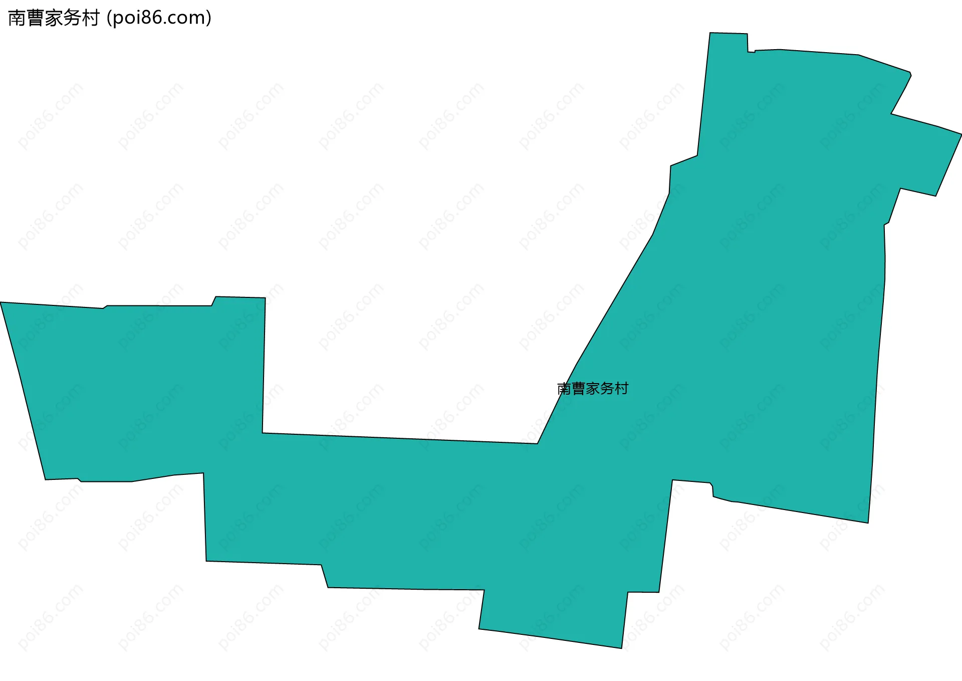 南曹家务村边界地图