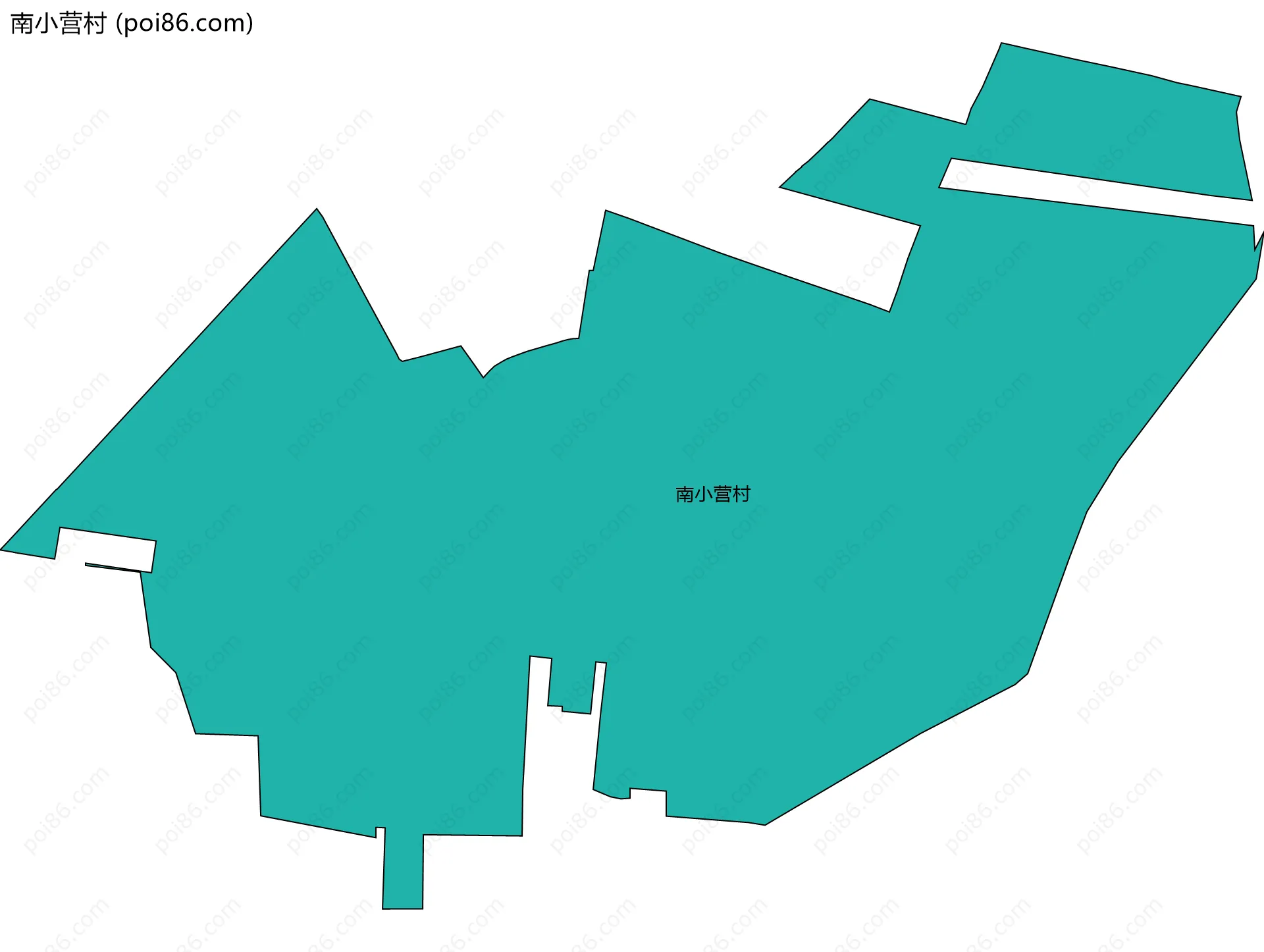 南小营村边界地图