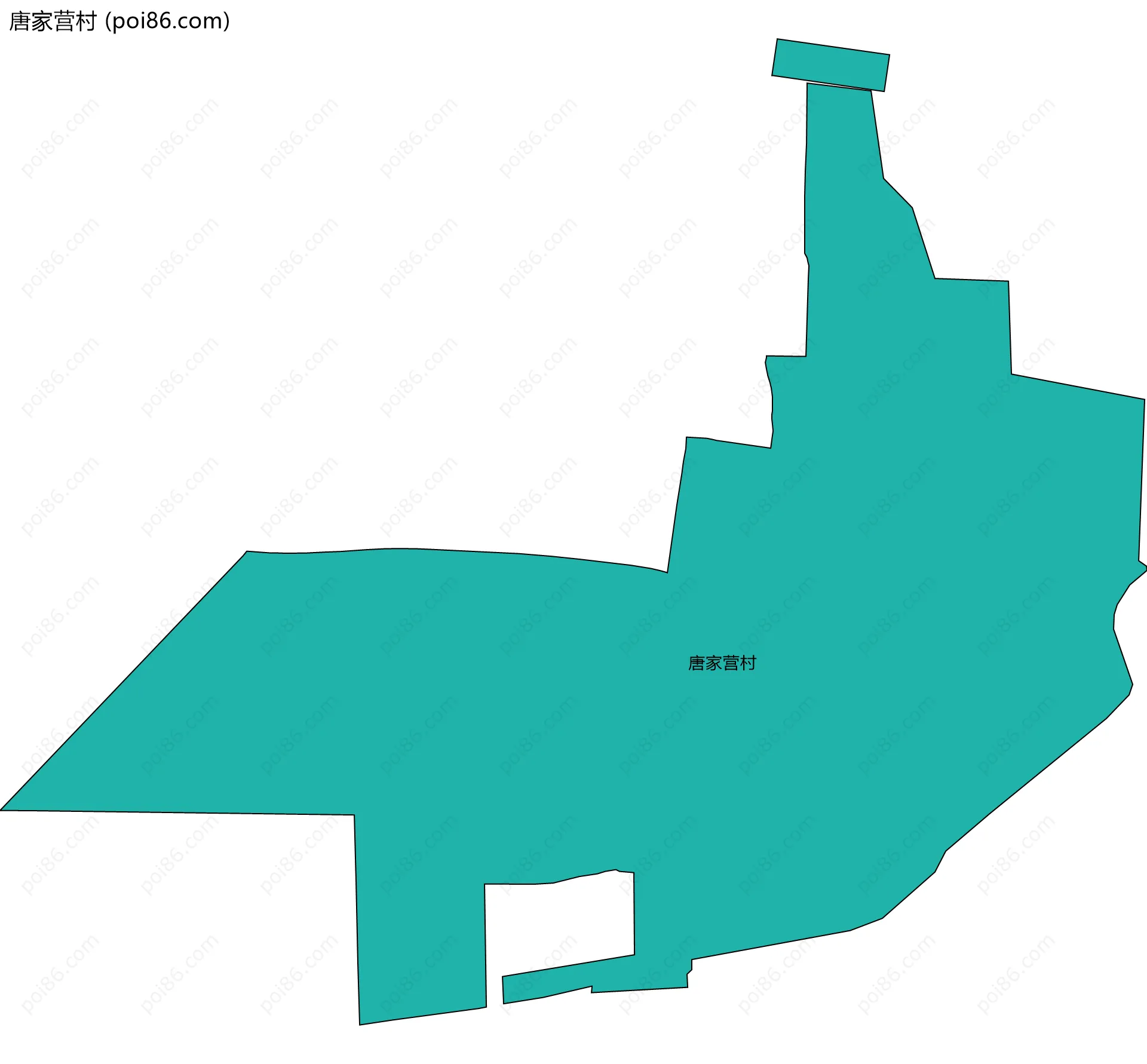 唐家营村边界地图